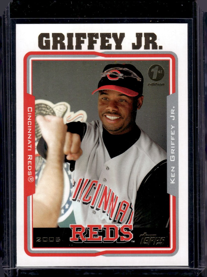 Ken Griffey Jr. 1st Edition 2005 Topps #440: Topps Baseball MLB Trading & Sports Cards, Sports Cards for Sale Near Me, World Series & Hall of Fame Players Memorabilia, Refractors, X-Fractors, Numbered, SP, SSP, Valuable Auction Memorabilia Lots 