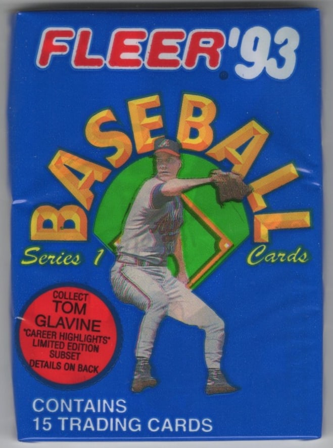 1993 Fleer Series 1 Baseball Vintage Baseball Card Retail Box Pack, MLB Trading Cards: Fleer Vintage Baseball MLB Trading & Sports Cards, World Series & Hall of Fame Players, Old Sports Cards for Sale Near Me, Valuable Auction Memorabilia Lots For Sale On Line, Tony Gwynn, Rickey Hender