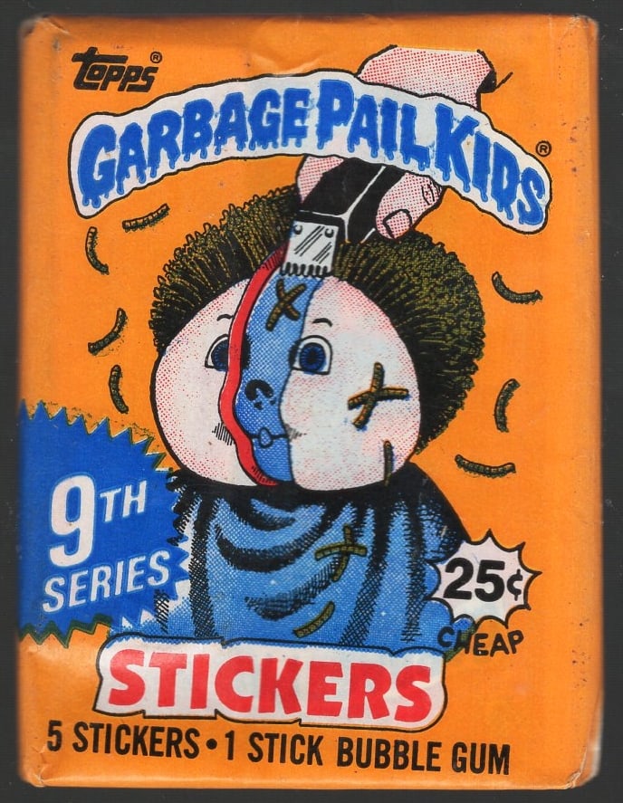 1987 Topps Vintage Garbage Pail Kids Retail Box Wax Pack - 9th Series (1 of 1)
