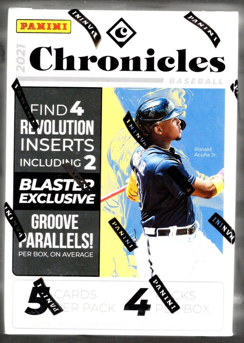 2021 Panini Chronicles Baseball Blaster Box - 4 Revolution Including 2 Exclusive Groove Parallels (1 of 1)
