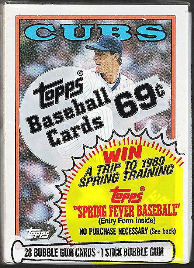 1988 Topps Series 1 Vintage Baseball Card CELLO RETAIL BOX PACK Sports Cards: Topps Vintage Rookie Basseball MLB Trading & Sports Cards, Rookie Cards in this Set are Tom Glavine, & Jim Abbott, Old Baseball and Sports Cards For Sale Near Me, World Series Players, Hall of Fame St
