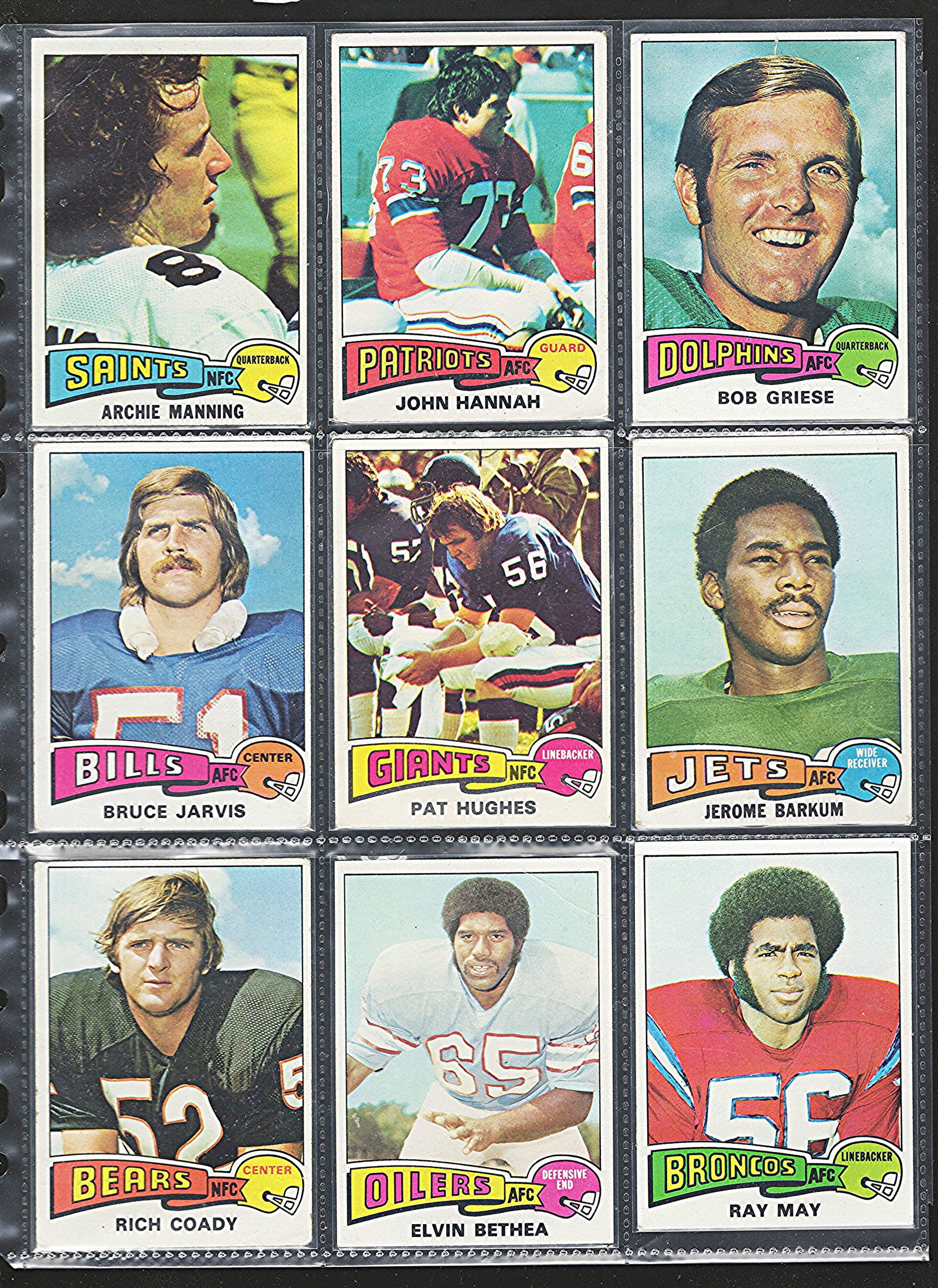 9 - 1975 Topps Vintage Football Cards: Conditions vary, Enlarge Pictures to see: Topps Football NFL Trading Sports Cards, Sports Cards for Sale Near Me, Super Bowl & Hall of Fame Player Cards, Resurgence, Composite, SP, SSP, Valuable Auction Memorabilia Lots For Sale On Line