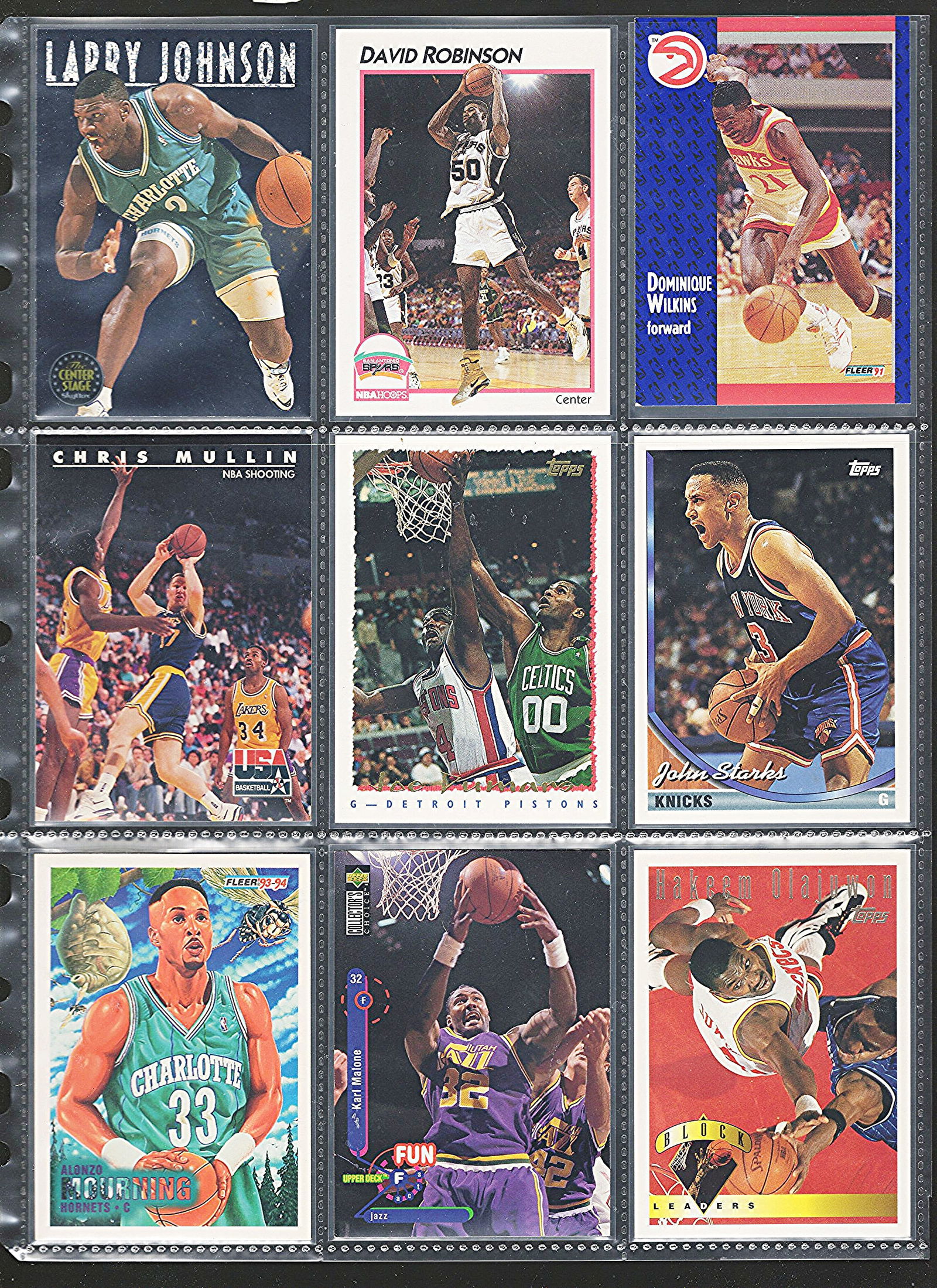 9 - Vintage NBA Cards, Fleer, Topps, Upper Deck, Sky Box, NBA Hoops, Basketball (1 of 2)