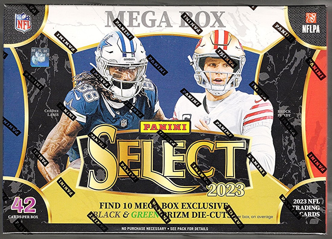 2023-24 Panini Select Football Mega Box - C.J. Stroud, Patrick Mahomes, Black & Green Die-Cut Prizms: Panini Football NFL Trading & Sports Cards, Rookie Cards in this Set are C.J. Stroud, Bijan Robinson, Jaxson Smith-Njigba, Jordan Addison, Brock Bowers, Zebra, Sports Cards for Sale Near Me, Super Bow