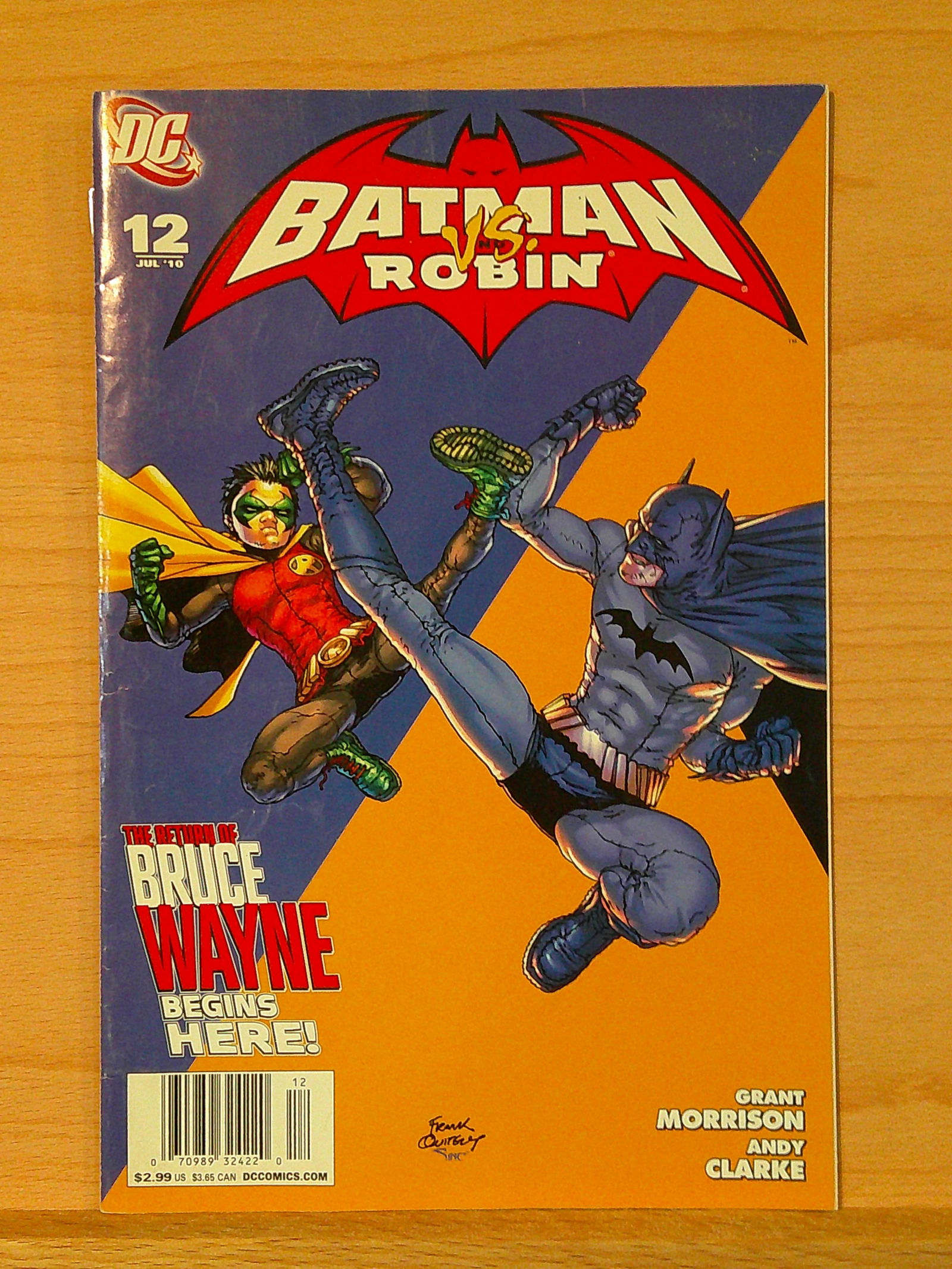 Bat Man vs Robin DC Comic Book: 2010 #12 July (1 of 4)
