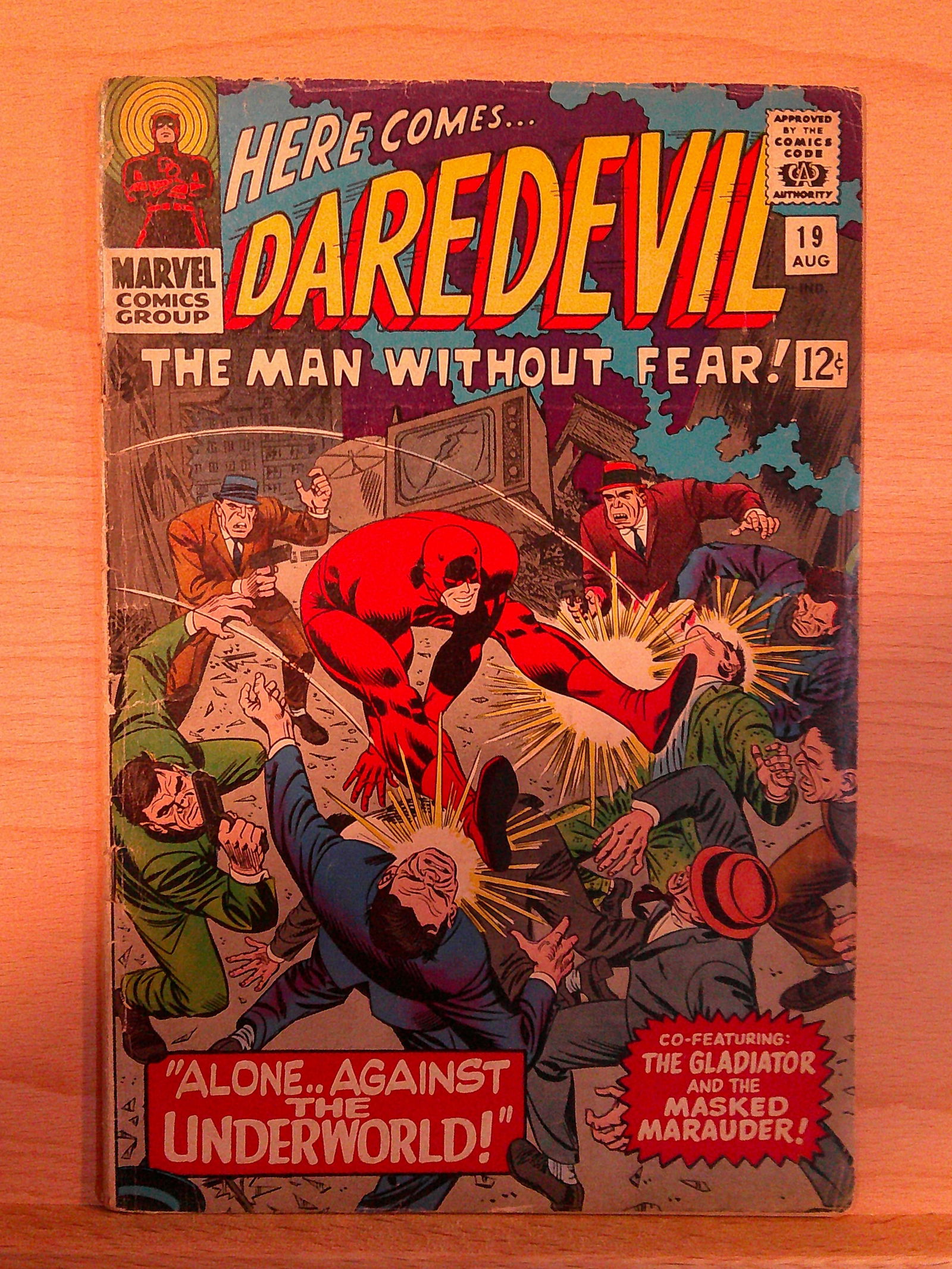 Daredevil Silver Age Marvel Comic Book: 1966 August #19 Vintage Comics (1 of 4)