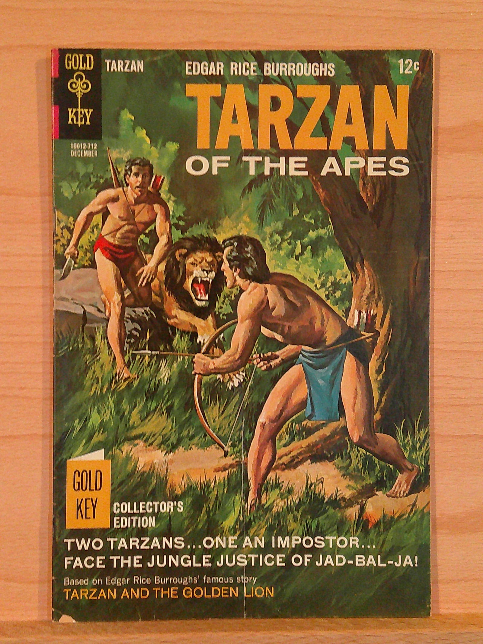 Tarzan of the Apes Vintage Gold Key Comic Book: 1967 #173 December (1 of 4)