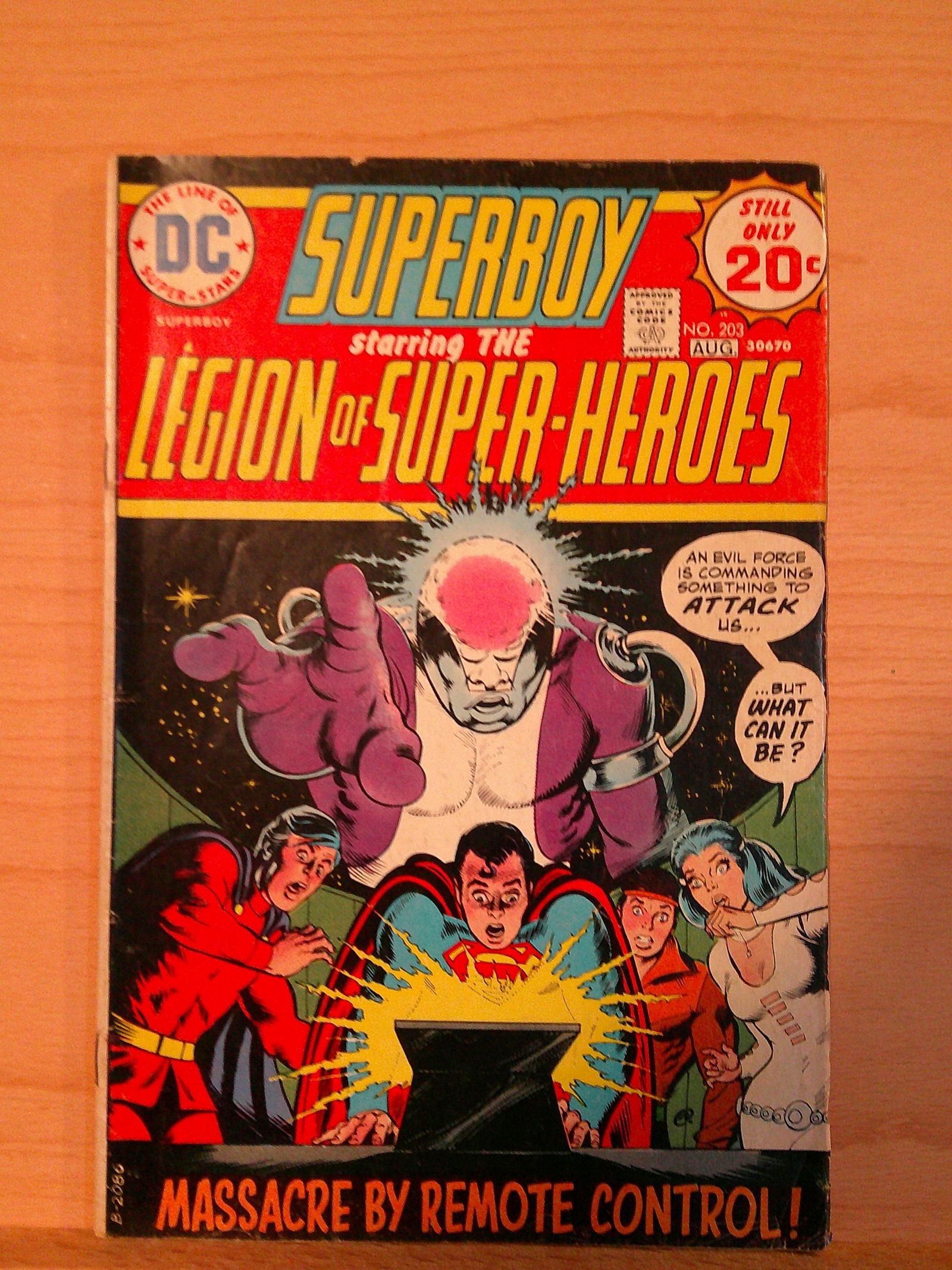 Superboy Starring the Legion of Super Heroes Vintage DC Comic Book: 1974 #203 August (1 of 4)