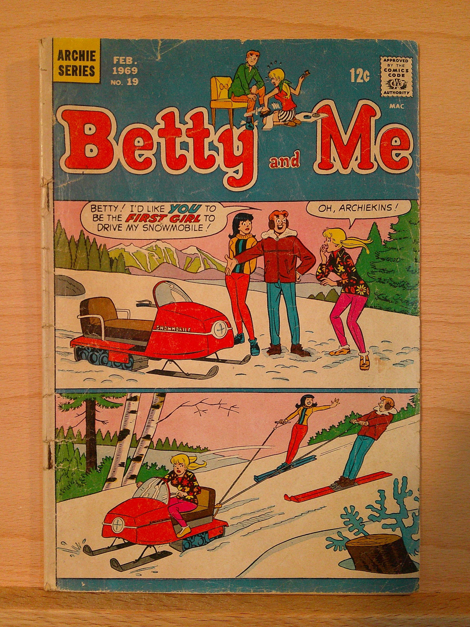 Betty & Me Vintage Archie Series Comic Book: 1969 February #19 (1 of 4)