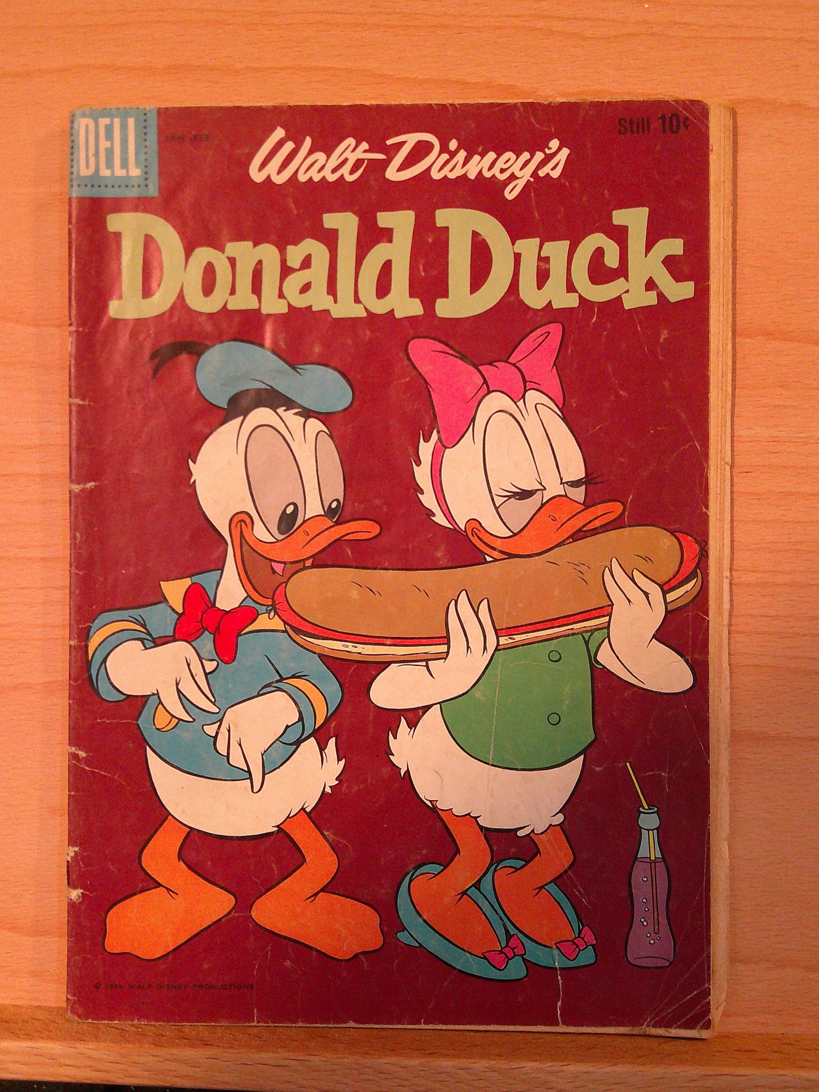 Walt Disney's Donald Duck 1960 January - February #69: All Comic Books come Bagged, Boarded, and Sleeved in a Hard PVC Top Loader, Shipping is a little more than baseball cards due to the cost of supplies, Super Heroes Collectibles, Auction Magazine Lots