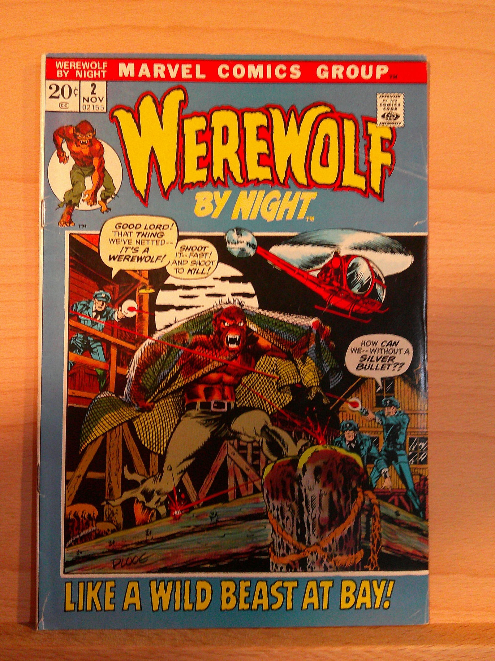 Werewolf By Night Vintage Marvel Comic Book: 1972 November #2 (1 of 4)