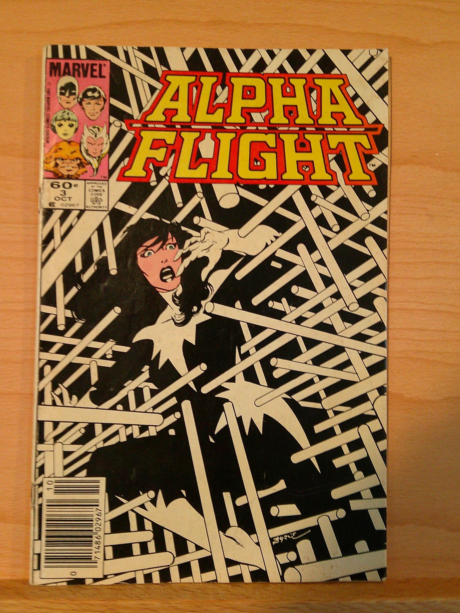 Alpha Flight Vintage Marvel Comic Book: 1986 October #3 (1 of 4)