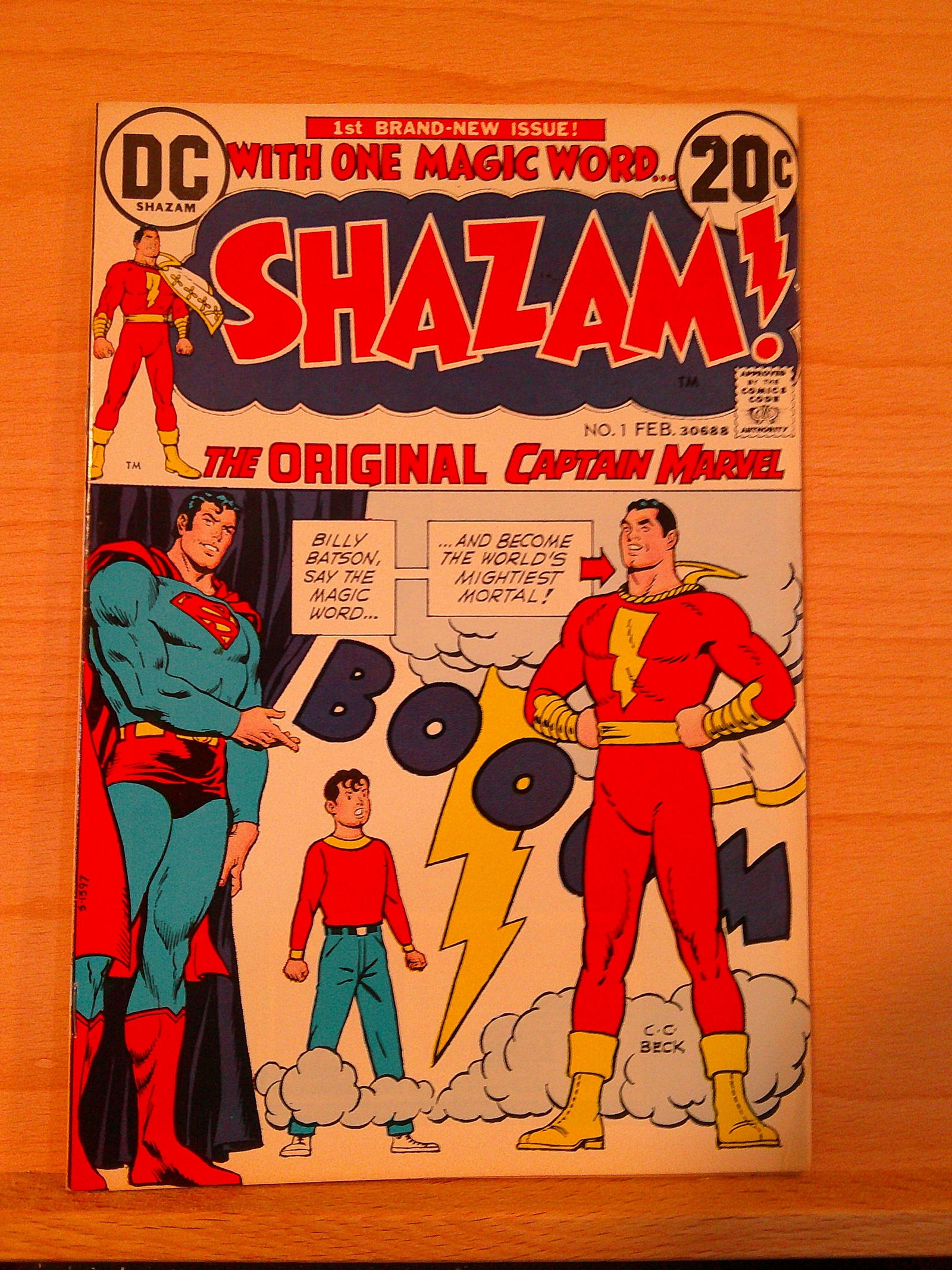 Shazam The Original Captain Marvel Vintage DC Comic Book: 1973 February #1 (1 of 4)