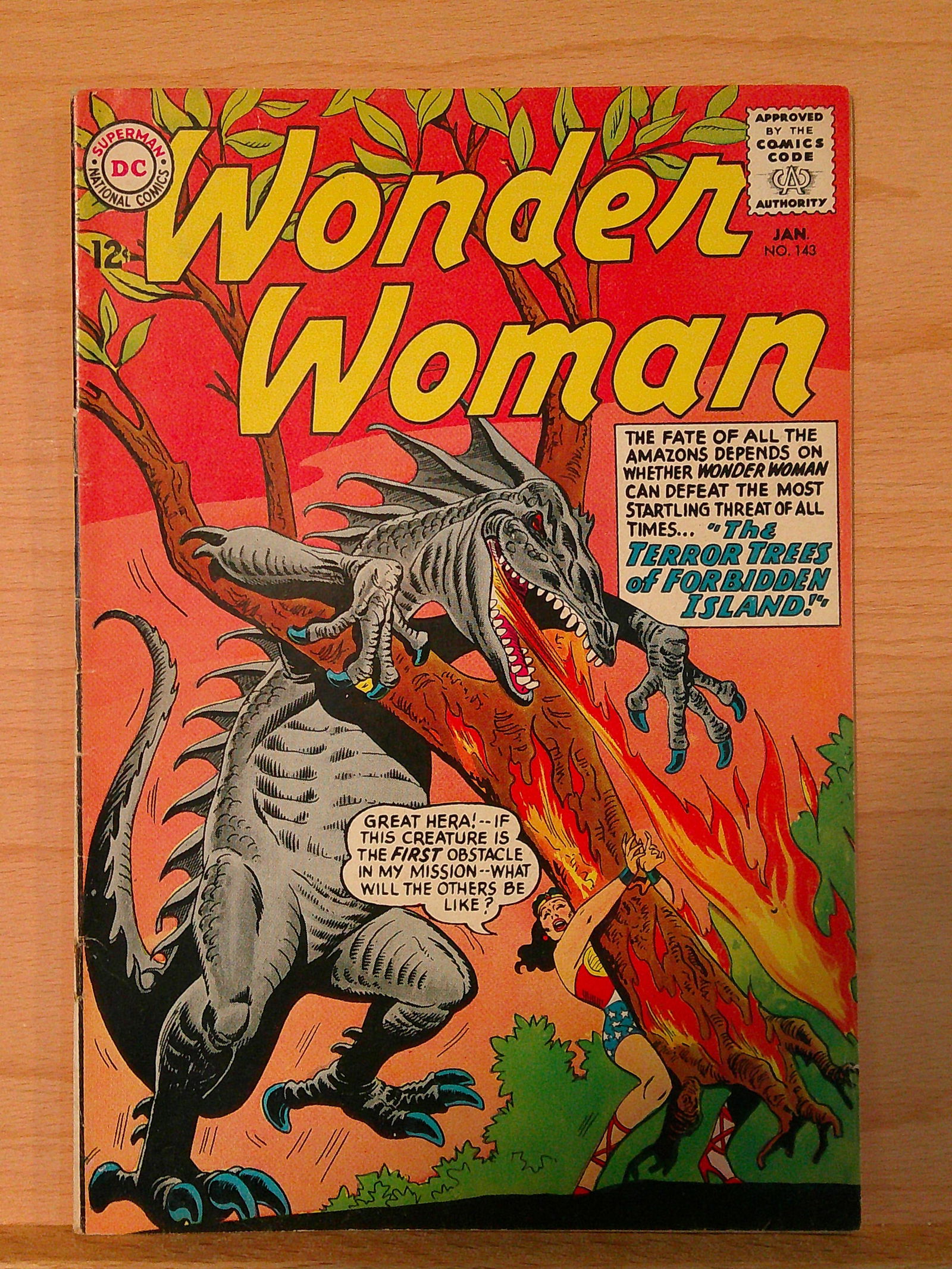 Wonder Woman Vintage DC Comic Book: 1964 January #143 (1 of 4)