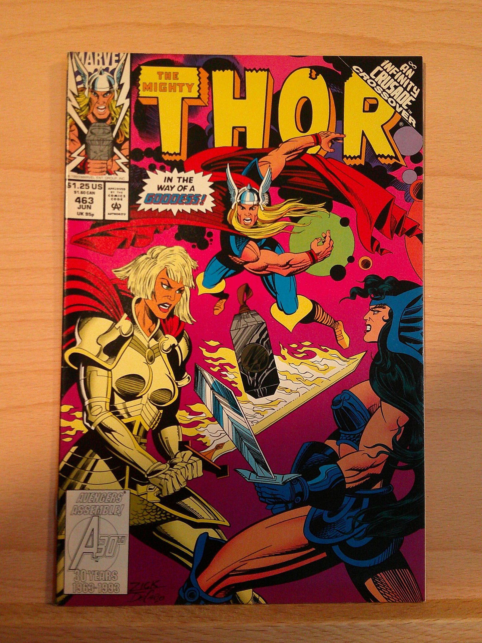 The Mighty Thor Vintage Marvel Comic Book: 1993 June #463 (1 of 4)