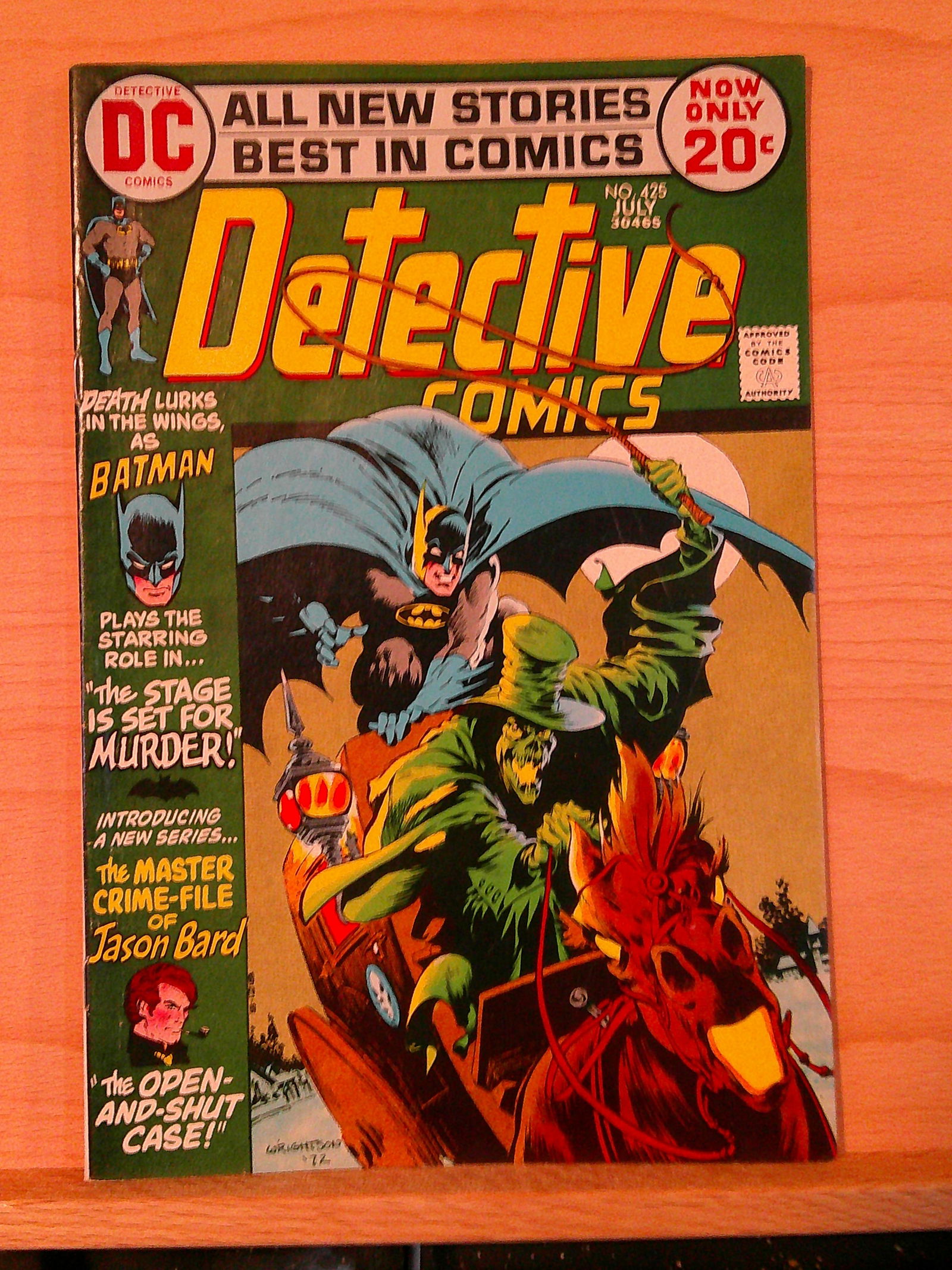 Detective Comics Th Bat Man Vintage DC Comic Book: 1972July #425 (1 of 4)