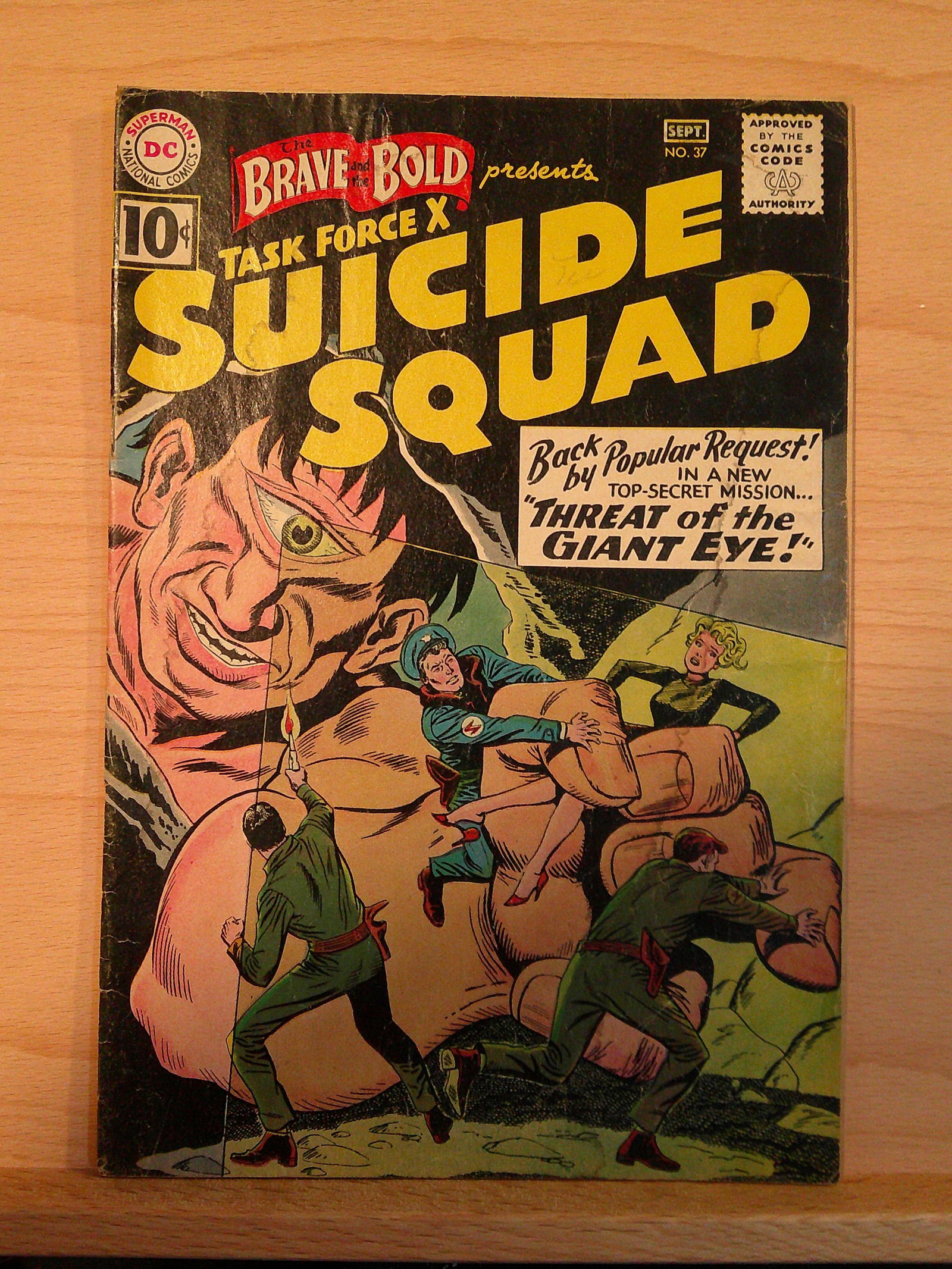The Brave & the Bold Task Force X Suicide Squad Vintage DC Comic Book: 1961 #37 September (1 of 4)