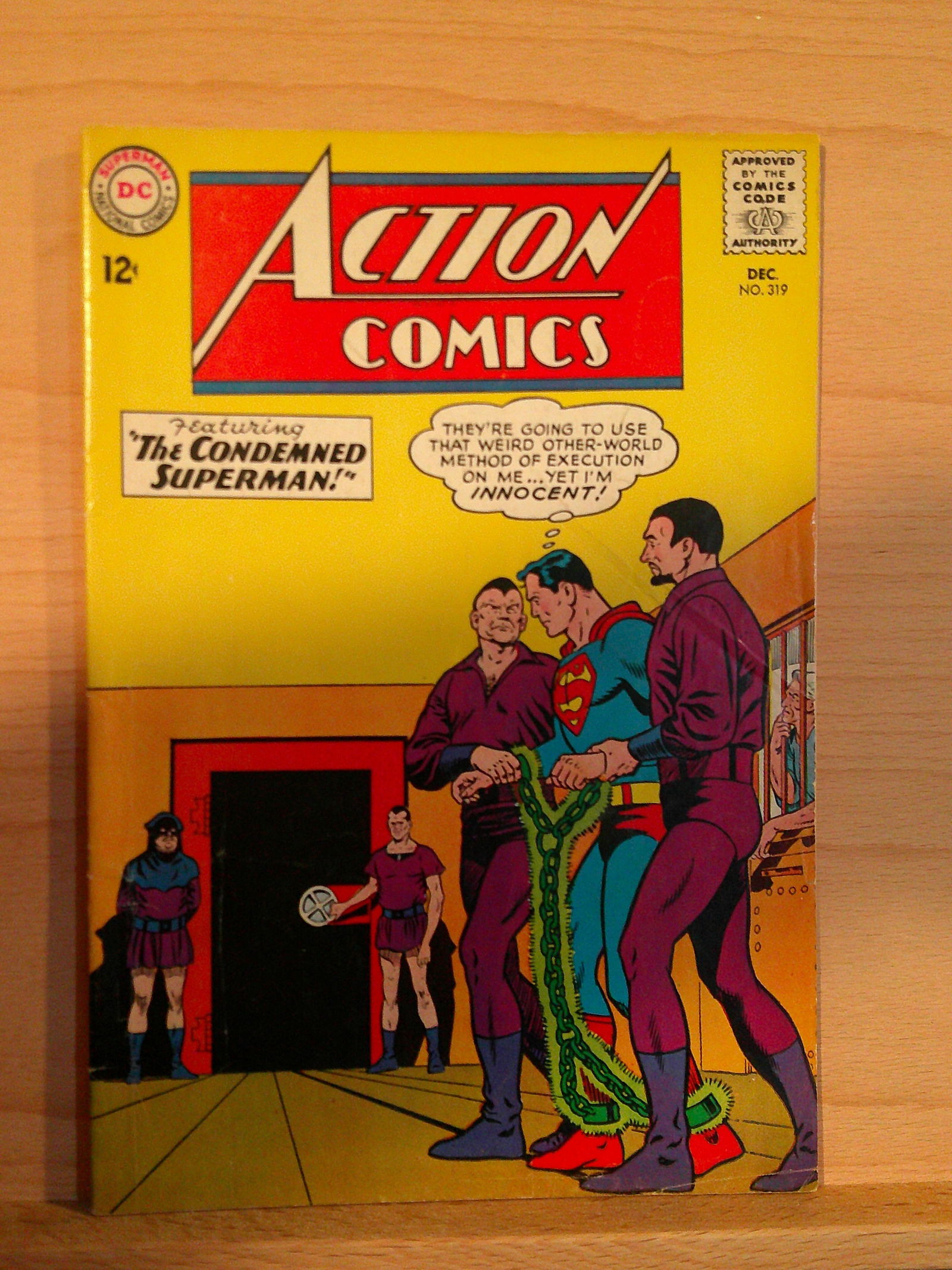 Action Comics The Condemned Superman Silver Age DC Comic Book: 1964 #319 (1 of 4)