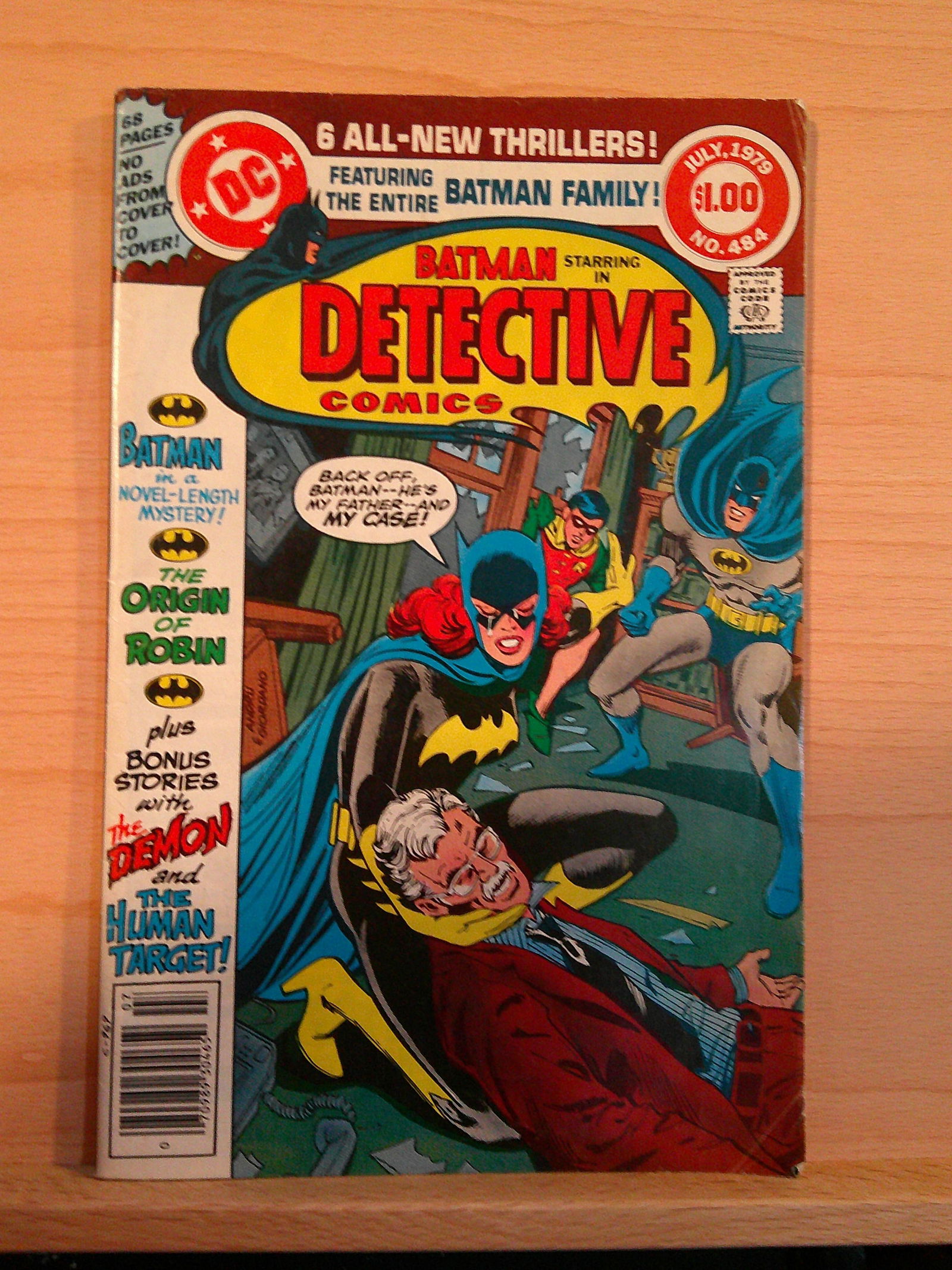 Detective Comics Starring Batman Vintage DC Comic Book: 1979 July #484 (1 of 4)