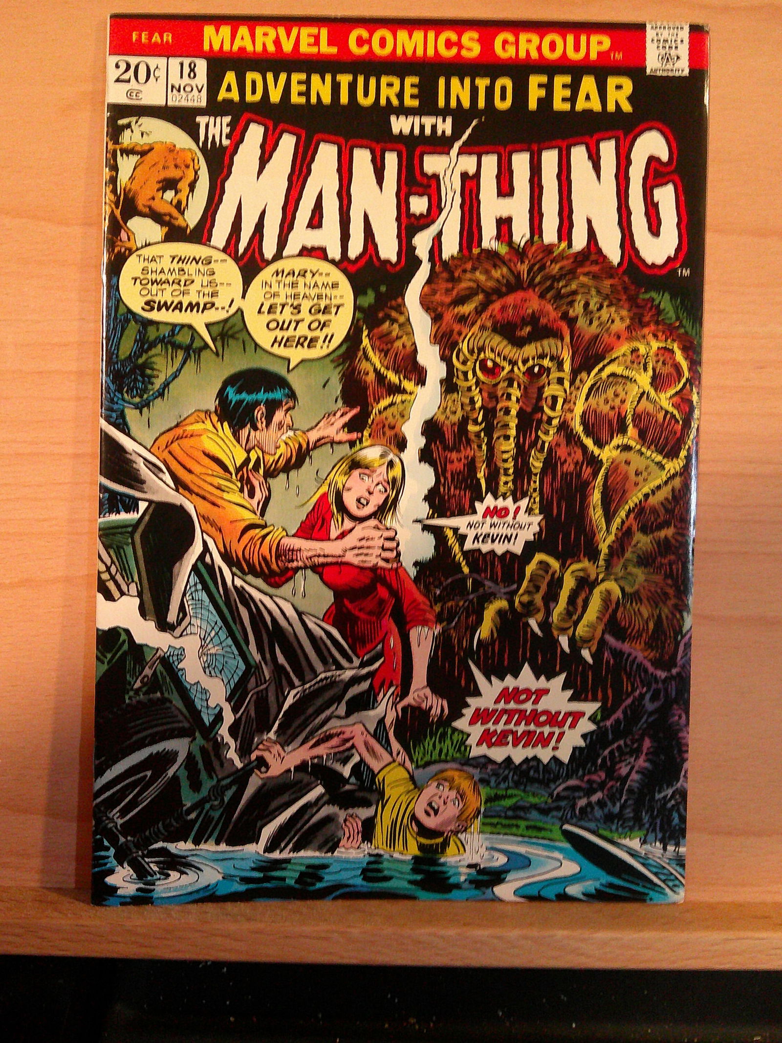 The Man Thing Vintage Marvel Comic Book: 1973 November #18 (1 of 4)