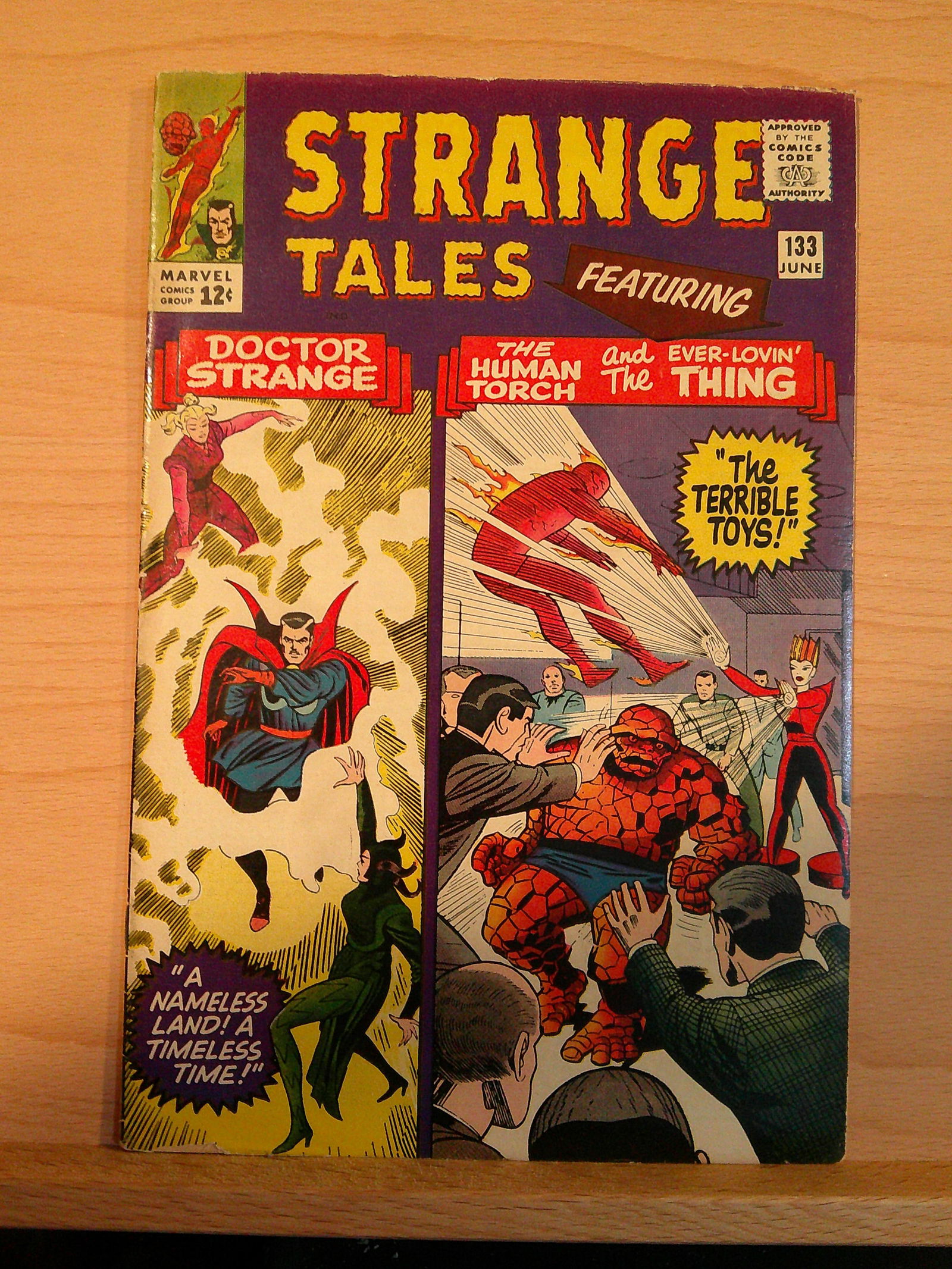 Strange Tales Silver Age Marvel Comic Book: 1965 #133 June Vintage Comic (1 of 4)