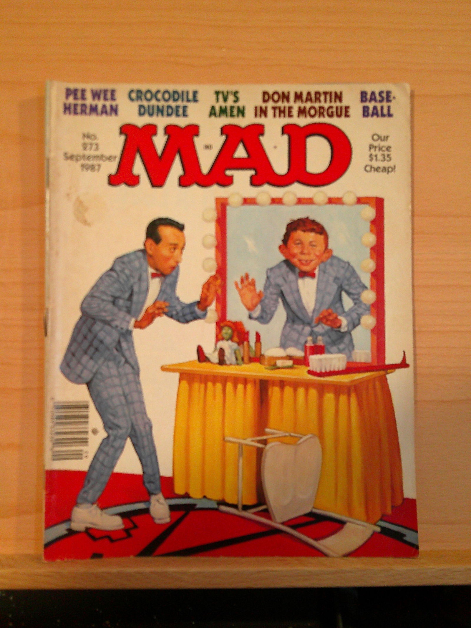 Vintage Mad Magazine 1987 September #273 Pee-Wee Herman (1 of 5)