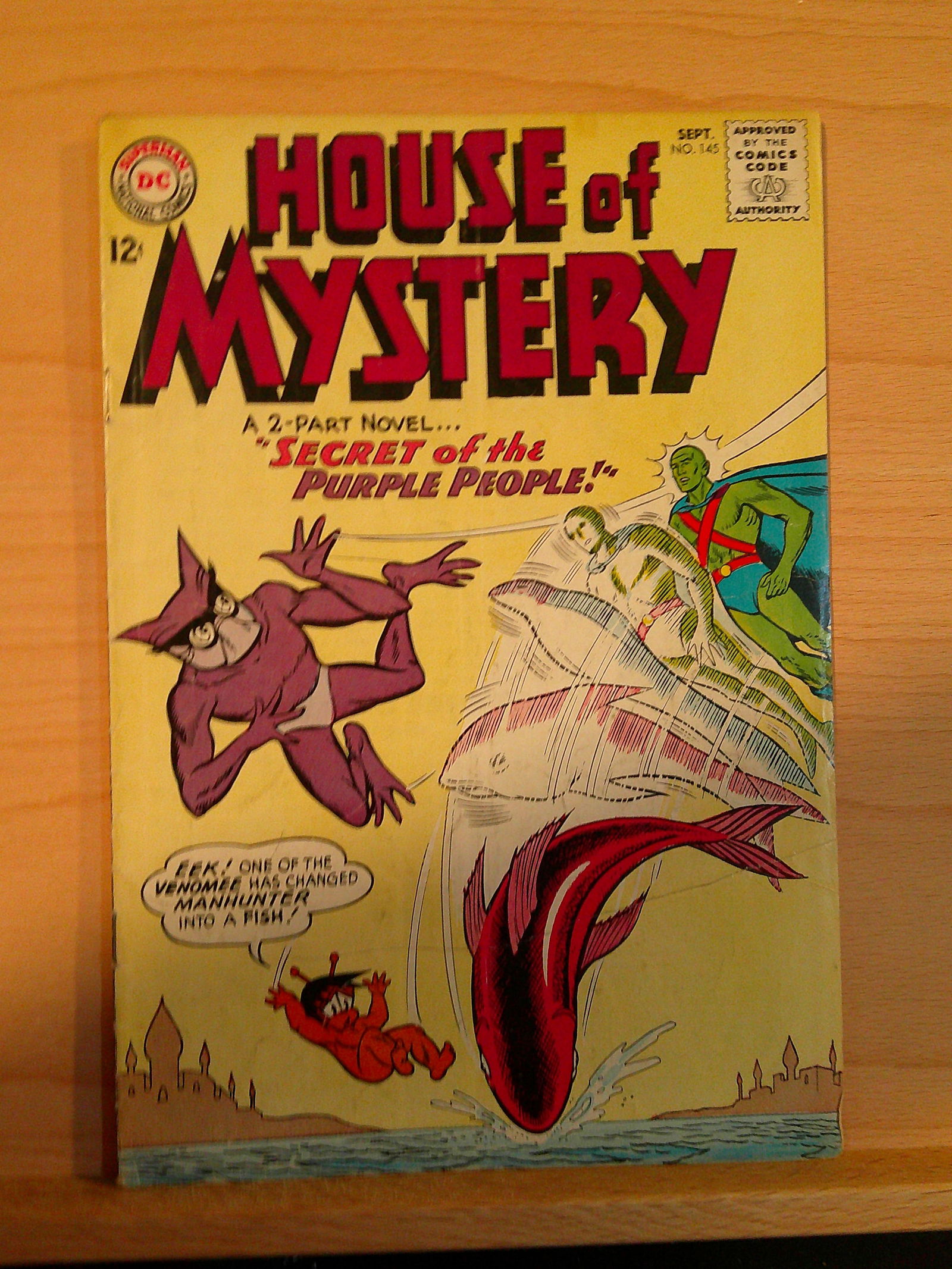 House of Mystery Vintage DC Comic Book: 1964 #145 September Silver Age Comic (1 of 4)