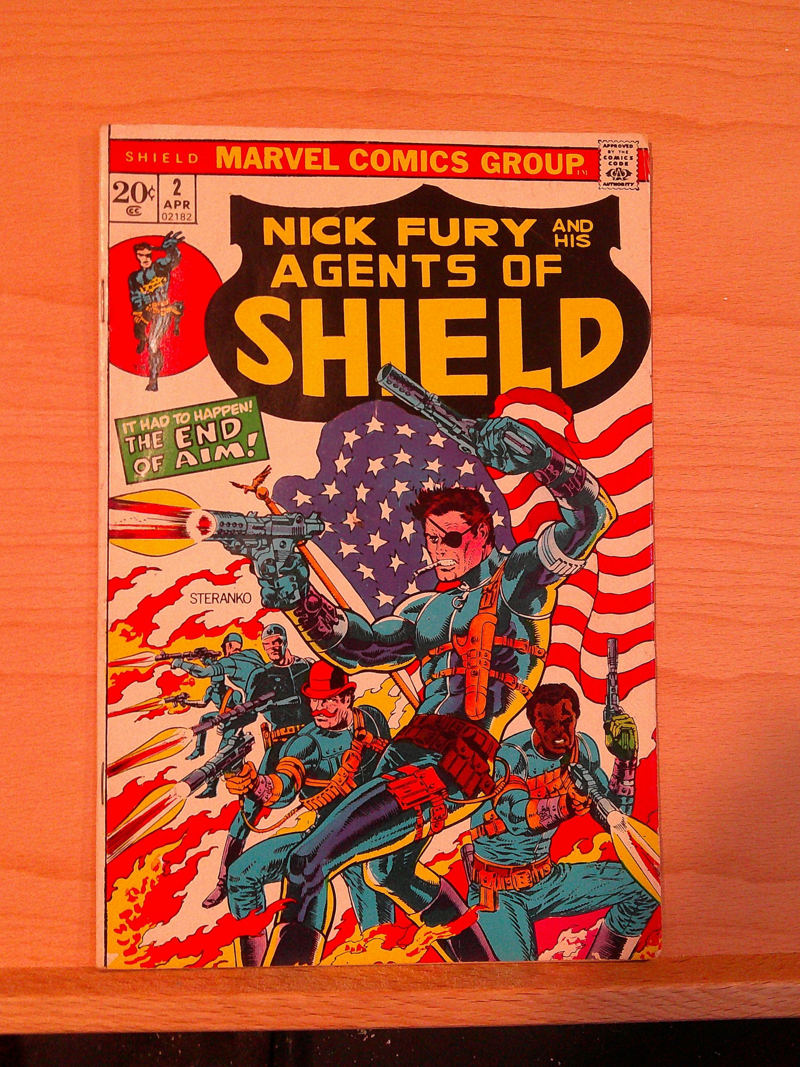 Nick Fury and His Agent's of Shield Vintage Marvel Comic Books: 1973 #2 April (1 of 4)