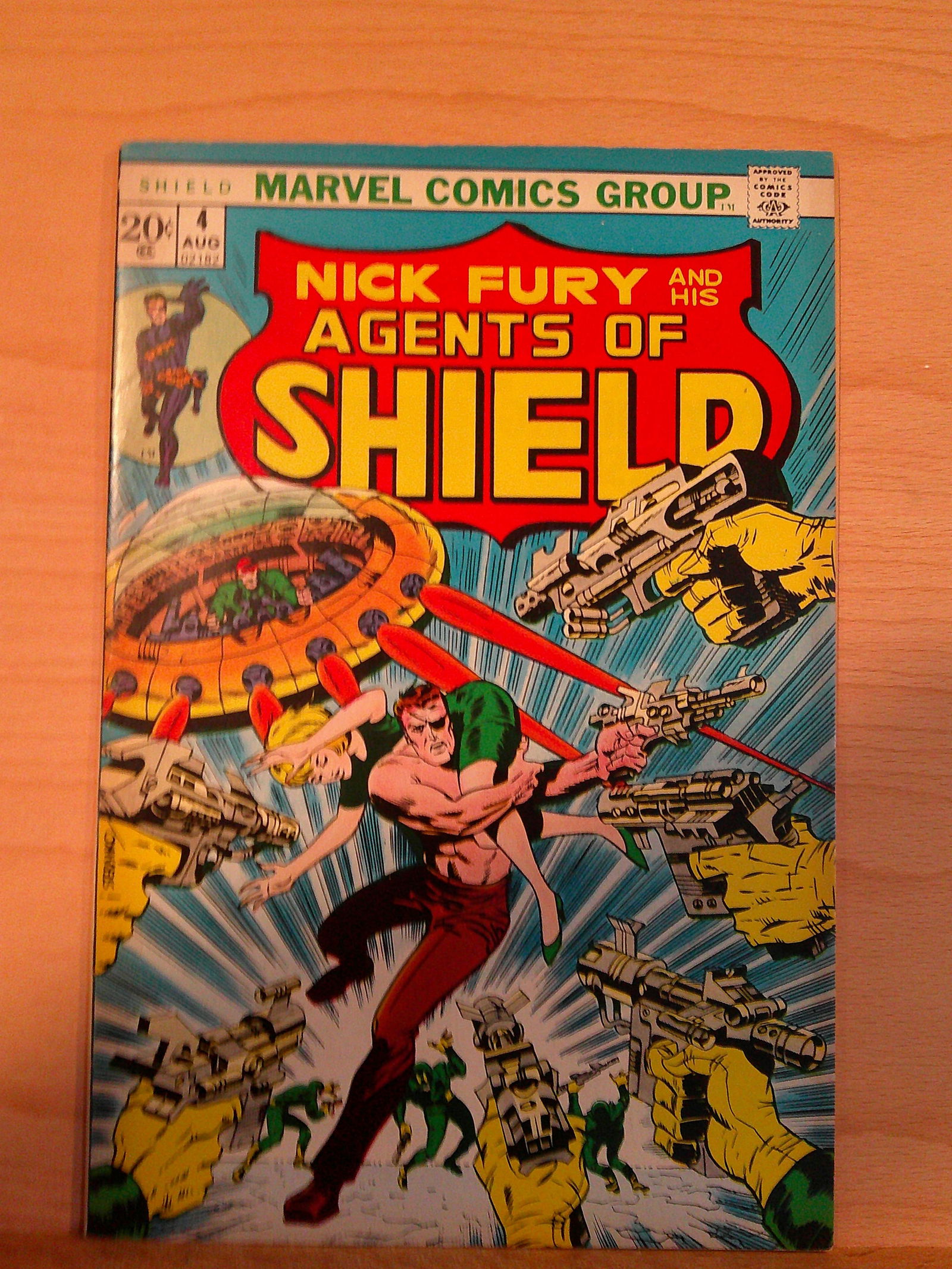 Nick Fury and His Agent's of Shield Vintage Marvel Comic Books: 1973 #4 August (1 of 4)
