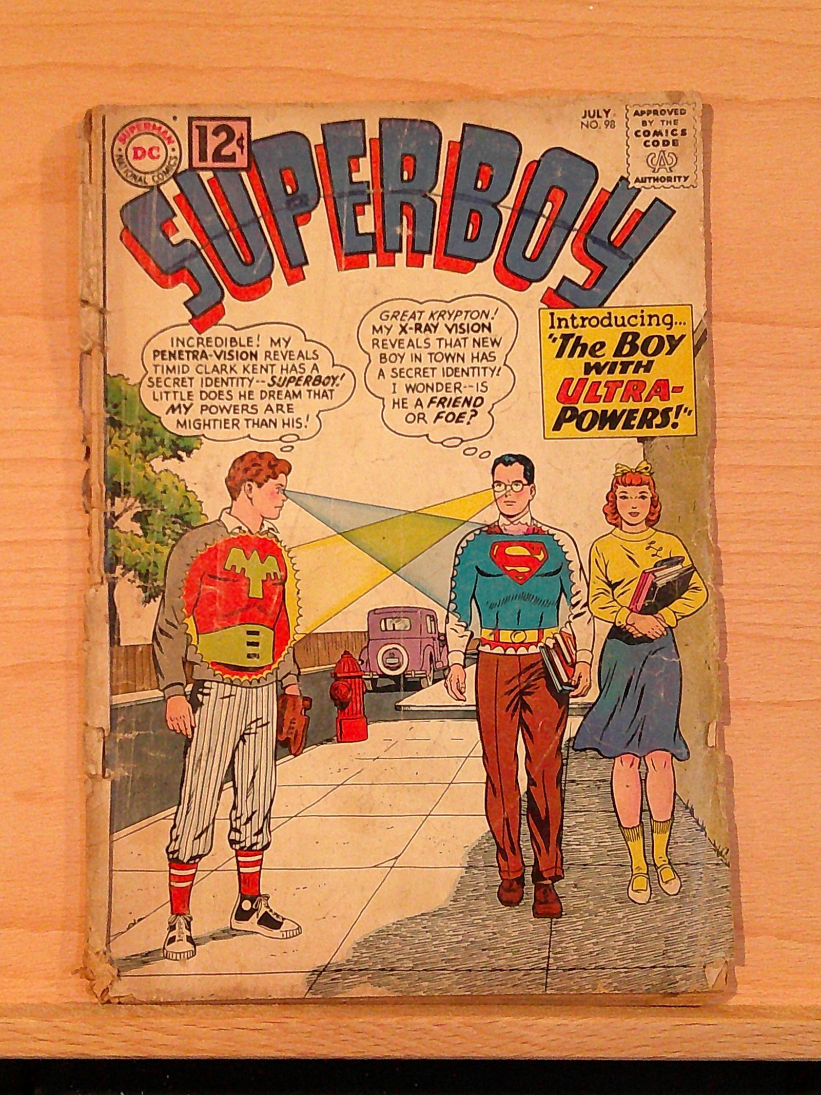 Superboy Vintage DC Silver Age Comic Book: 1962 July #98 Fantastic Condition (1 of 4)