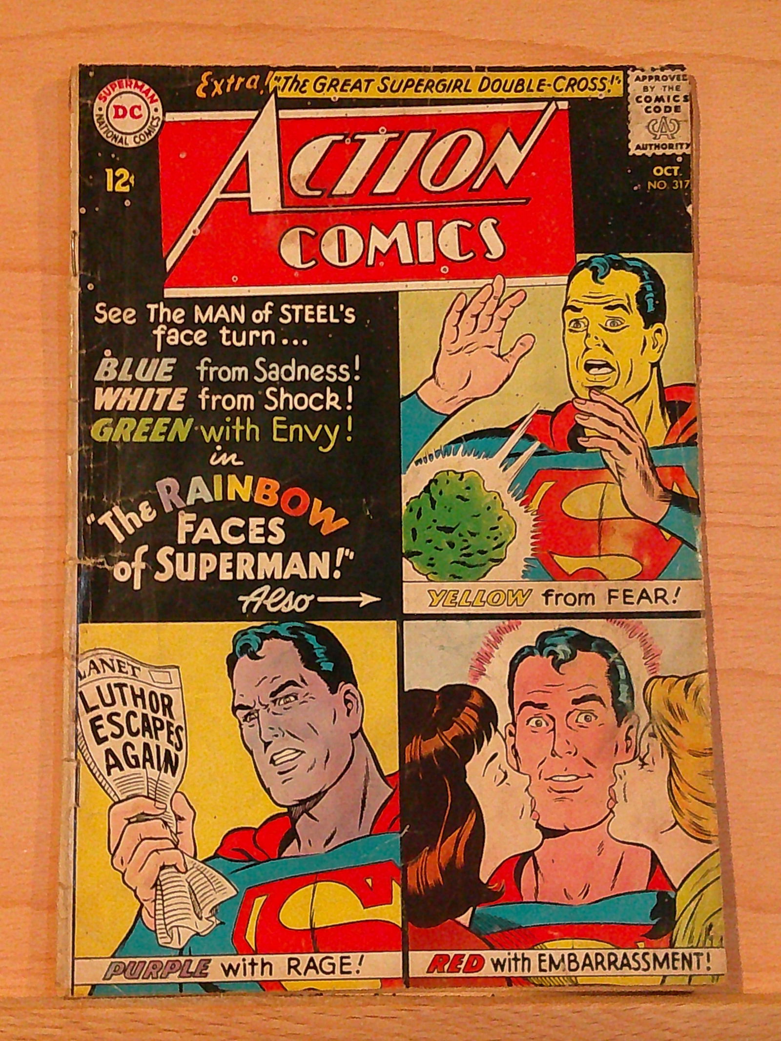 Action Comics Vintage Silver Age Comic Book: 1964 #317 Low Grade (1 of 4)