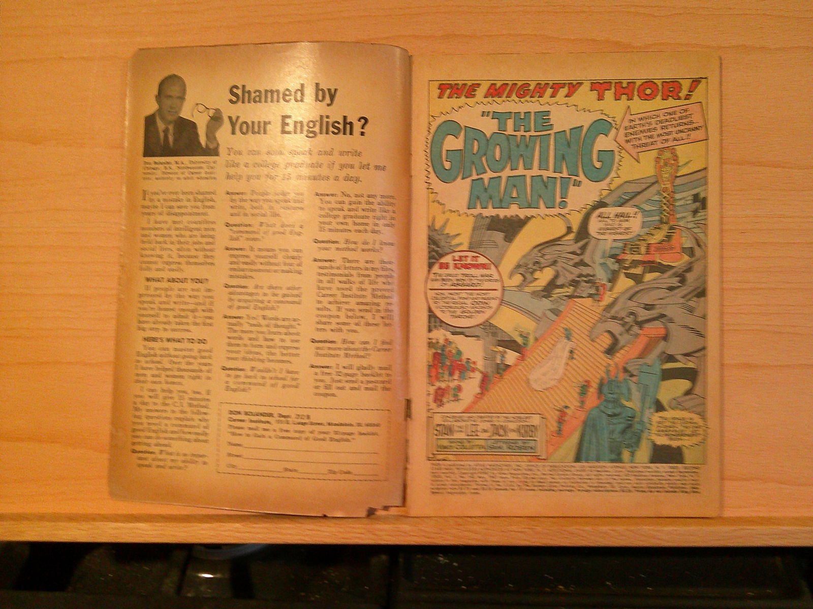 The Mighty Thor Vintage Silver Age Comic Book: 1967 #140 May 1st Growing Man! (1 of 4)