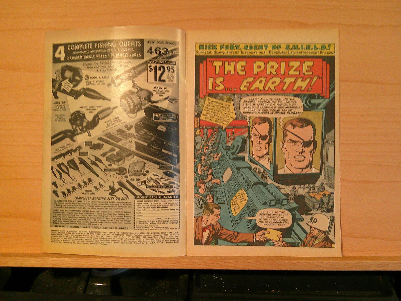 Strange Tales Nick Fury Agent of Shield Plus Dr. Strange Silver Age Comic Book: 1965 #137 October (1 of 4)