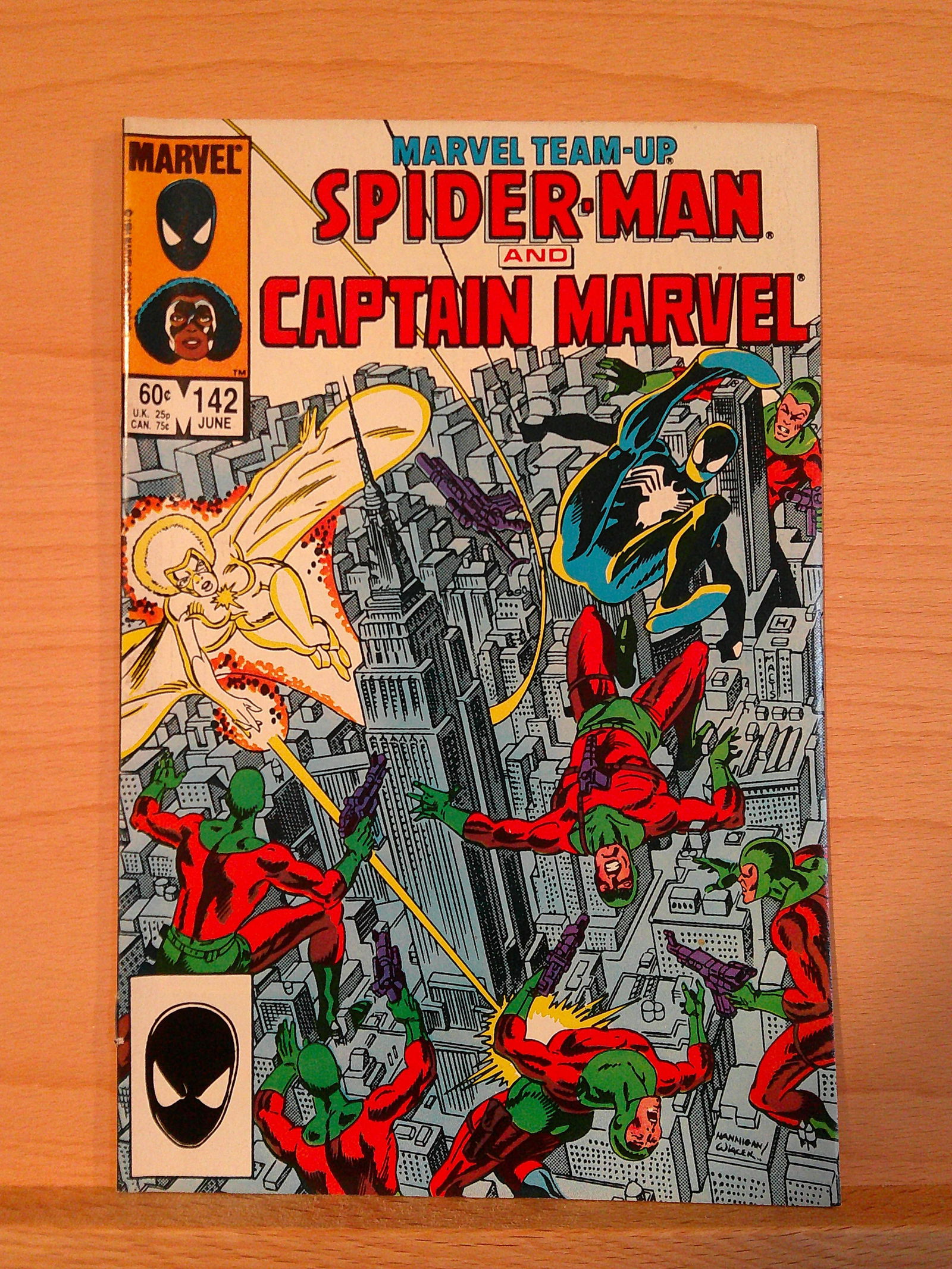 Marvel Team Up Spider-Man & Captain Marvel Vintage Marvel Comic Book: 1984 June (1 of 4)