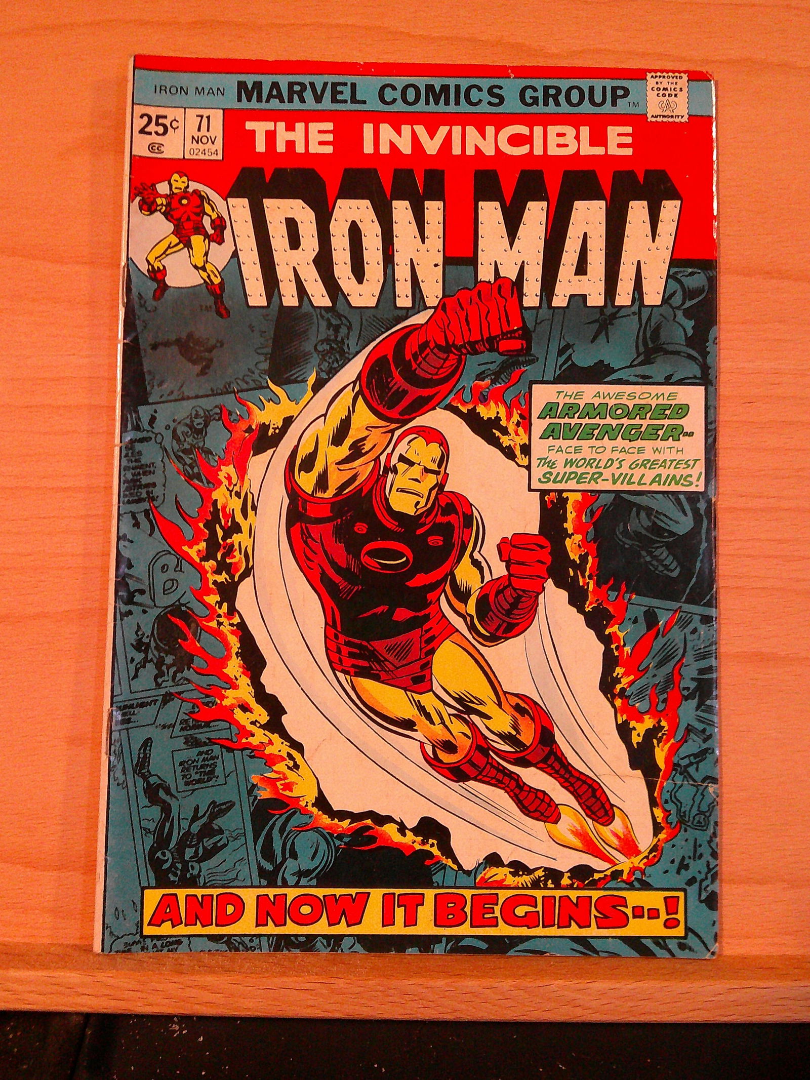The Invincible Iron Man Vintage Marvel Comic Book: 1974 November #71 (1 of 4)