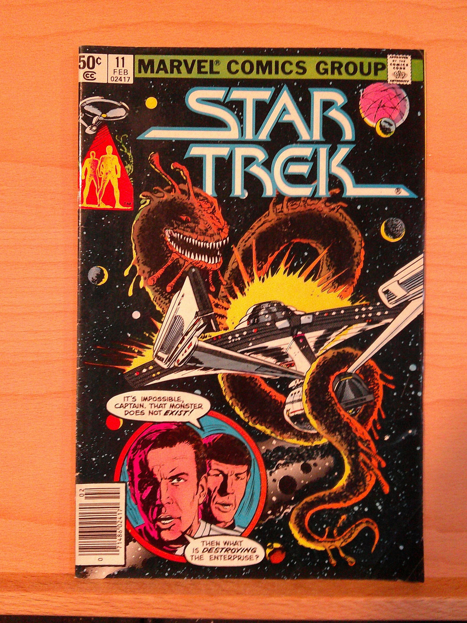 Star Trek Vintage Marvel Comic Book: 1985 February #11 Captain Kirk, Spock, Enterprise (1 of 4)