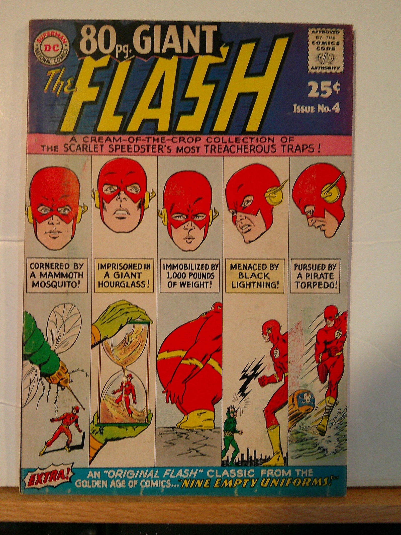 The Flash Vintage DC Comic Book 80 Page Giant Silver Age 1964 #4 (1 of 4)