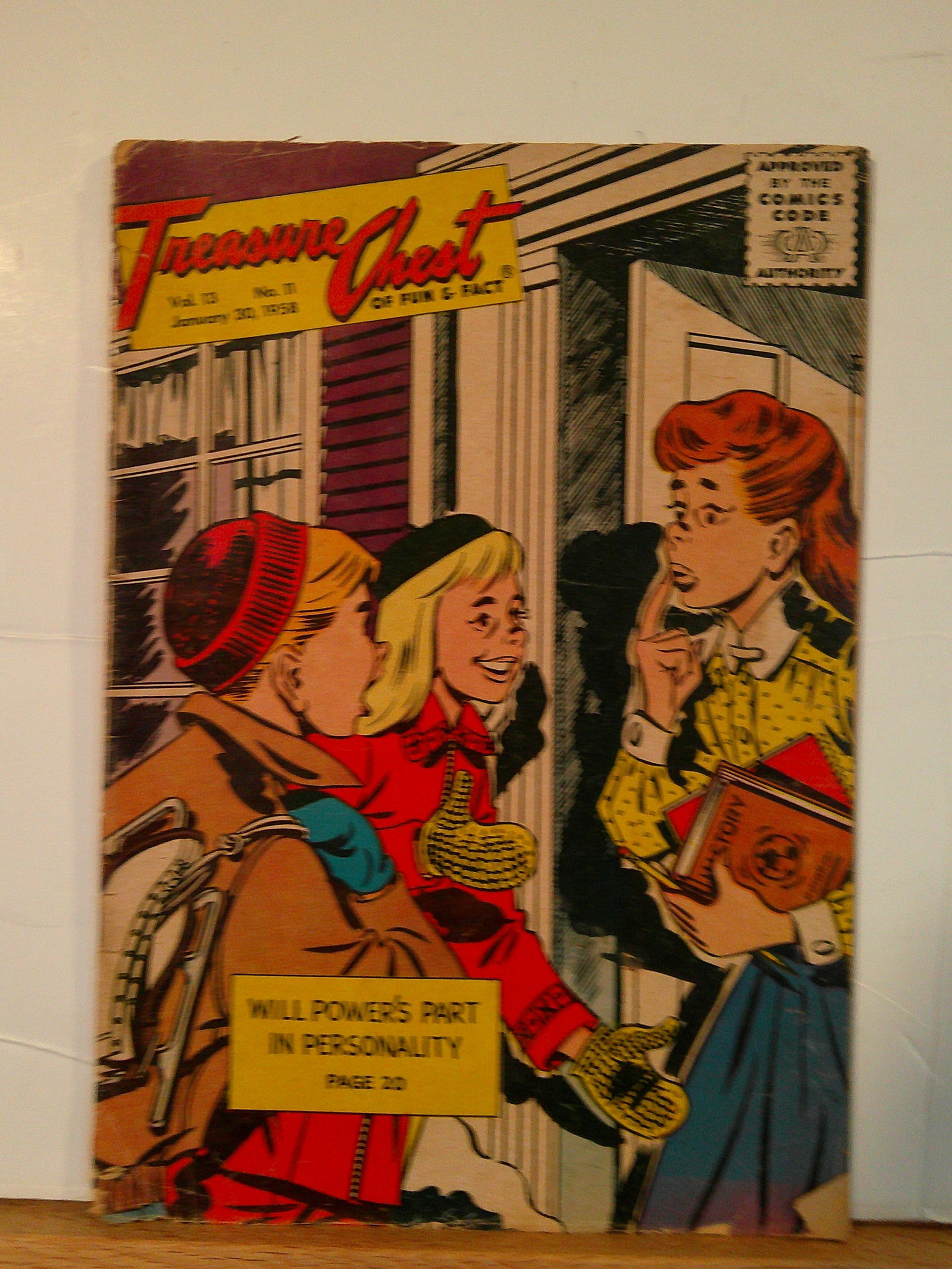 Treasure Chest of Fun & Fact Silver Age George Pflaum Comic Book: 1958 January #11 Low Grade (1 of 4)