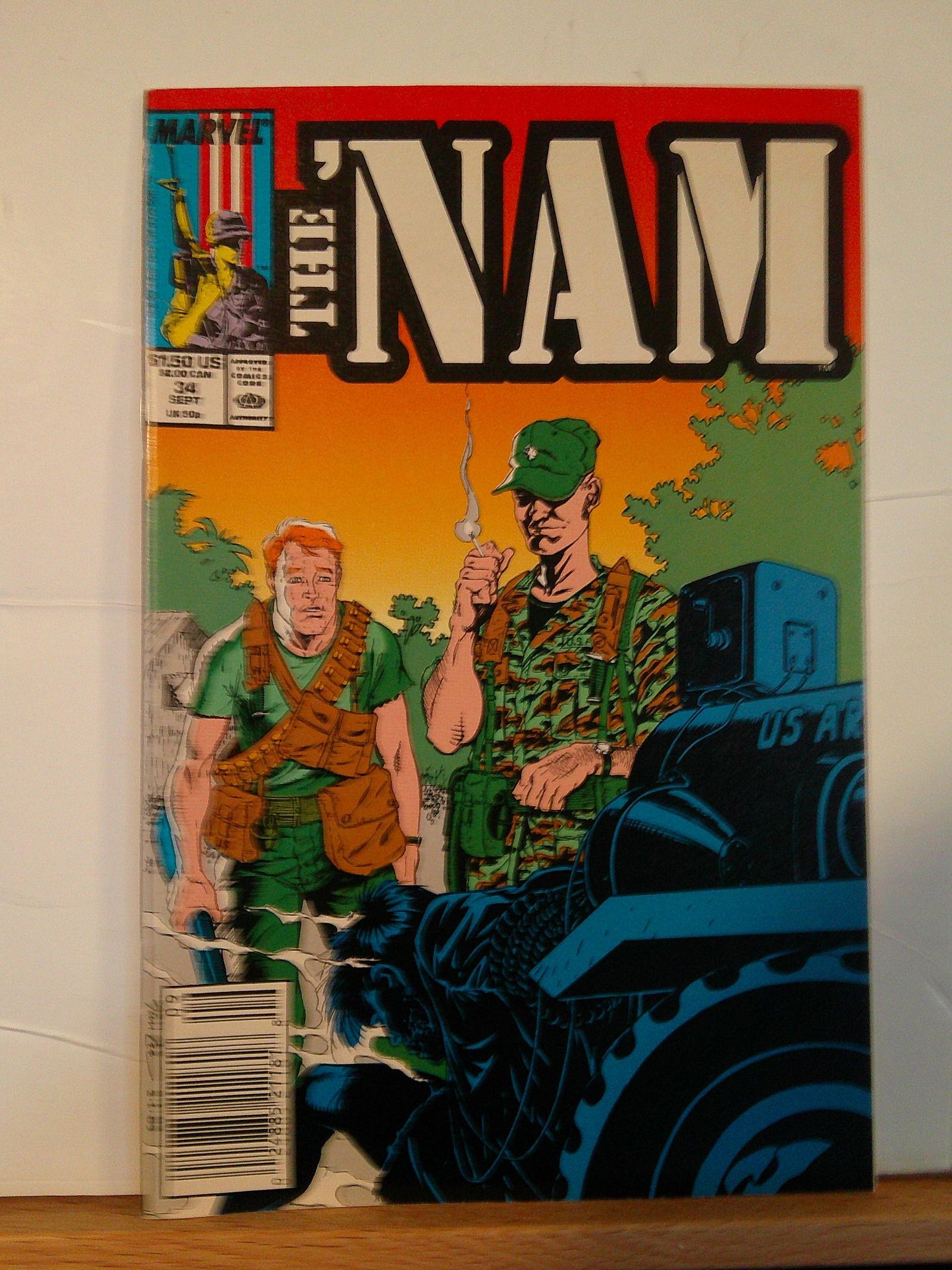 The 'Nam Vintage Marvel Comic Book: 1989 September #34 (1 of 4)
