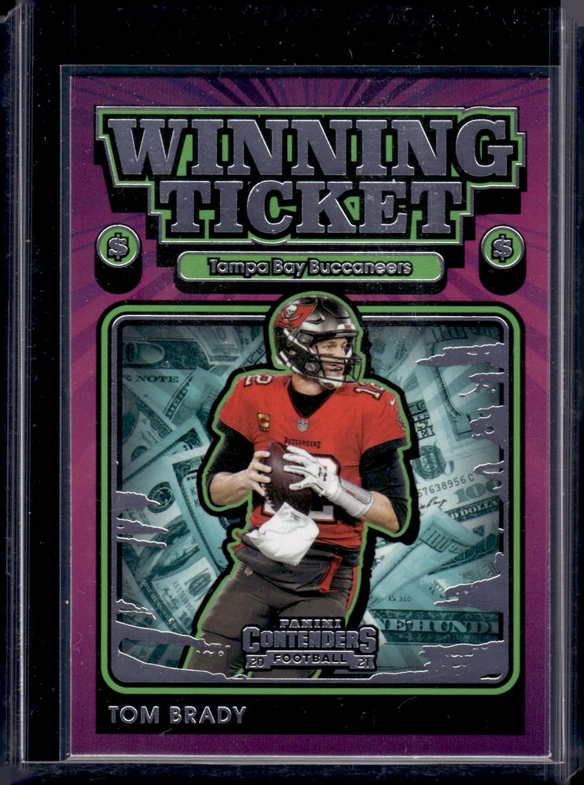 Tom Brady Winning Ticket 2021 Panini Contenders #WT-TBR Buccaneers, Patriots (1 of 2)
