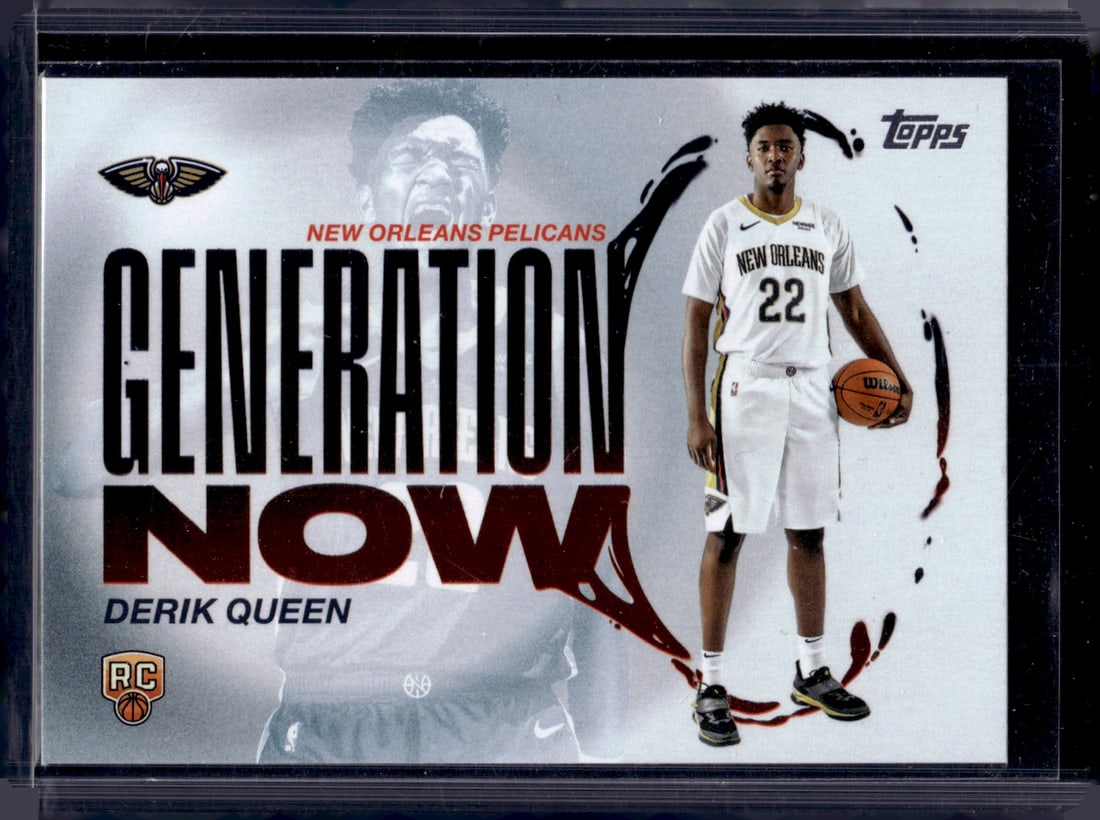 Derik Queen Rookie Card Generation Now 2025-26 Topps #GN-13 New Orleans Pelicans (1 of 2)