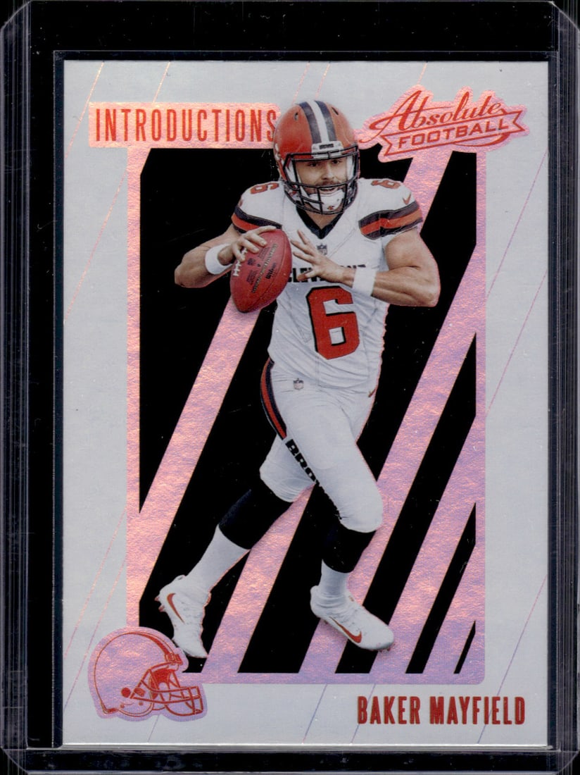 Baker Mayfield Rookie Card Introductions 2018 Absolute #IN-BM Browns, Buccaneers (1 of 2)