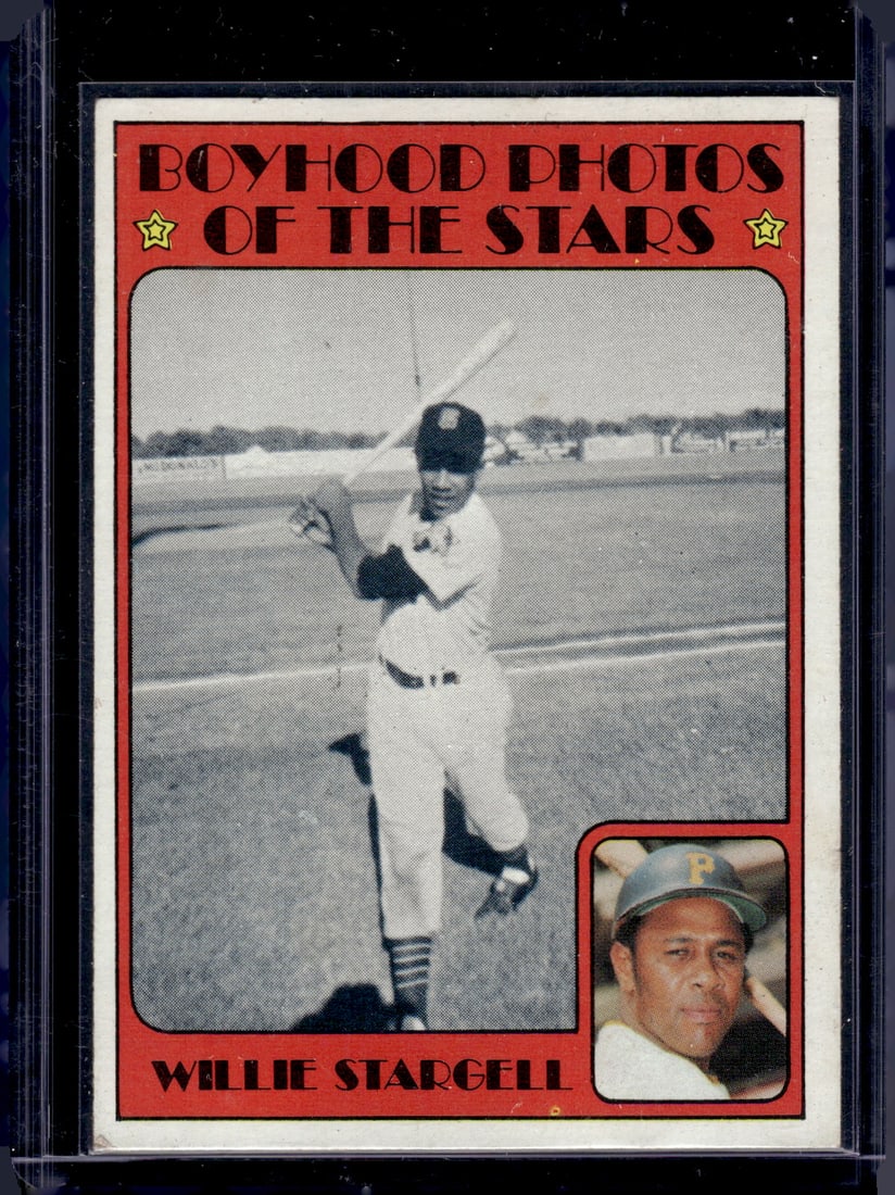 Willie Stargell Boyhood Photos of Stars 1972 Topps #343 Pittsburgh Pirates (1 of 2)