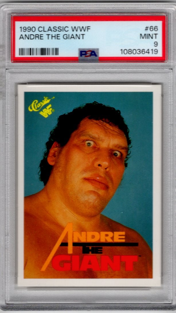 Andre The Giant 1990 Classic WWF #66 PSA 9 (1 of 2)