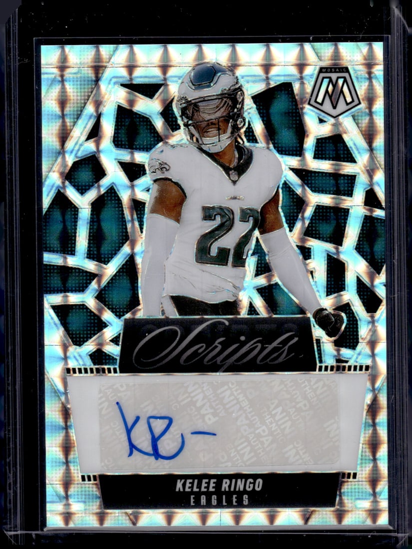 Kelee Ringo Silver Mosaic Prizm Auto 2025 Mosaic #SCR-KRO Eagles (1 of 2)