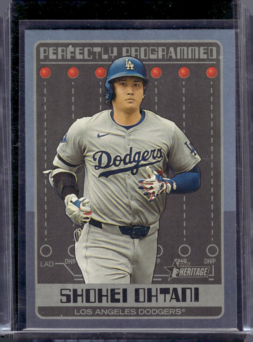 Shohei Ohtani Perfectly Programmed 2024 Topps Heritage #PP-2 Los Angeles Dodgers: Topps Baseball MLB Trading & Sports Cards, Sports Cards for Sale Near Me, World Series & Hall of Fame Players Memorabilia, Refractors, X-Fractors, Numbered, SP, SSP, Valuable Auction Memorabilia Lots