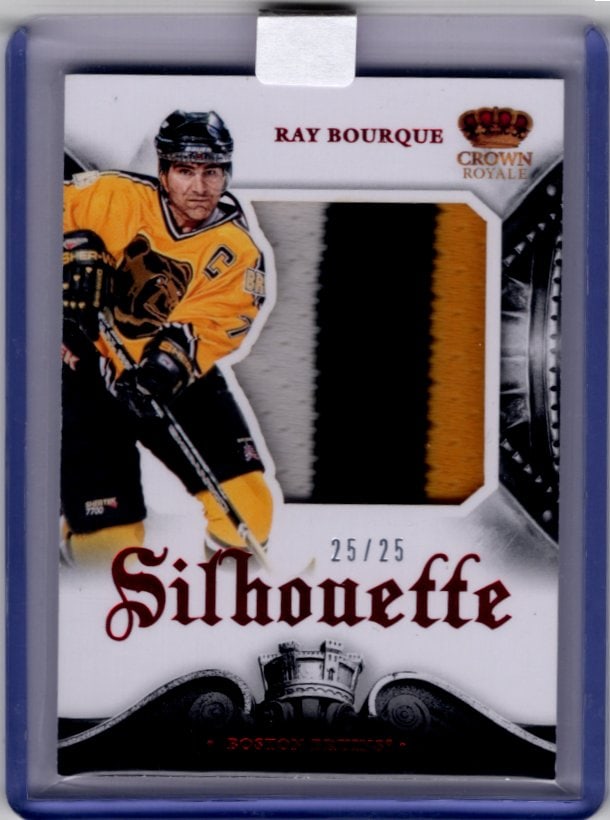 Ray Bourque Game Used Patch /25 2013-14 Crown Royale #S-RB Boston Bruins (1 of 2)