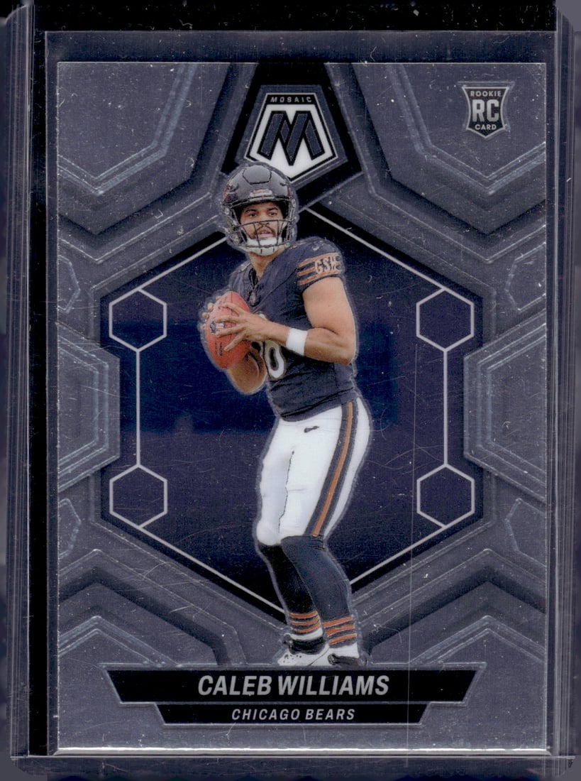 Caleb Williams Rookie Card 2024 Mosaic #301 Chicago Bears: Panini Select, Prizm, Mosaic, Contenders, Zenith, Phoenix, Illusions, Absolute, Rookie NFL Sports Trading Cards, SP, SSP, Cards, Football Cards for Sale Near Me, Superbowl & Hall of Fame Player Cards,
