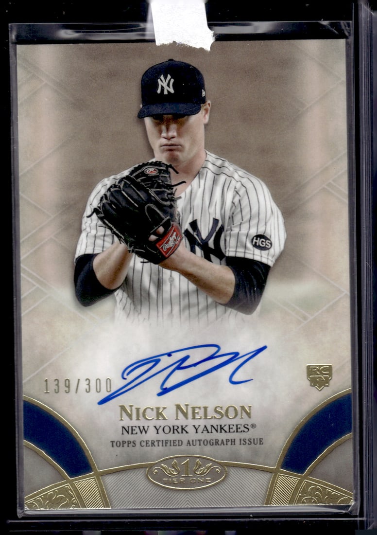 Nick Nelson Rookie Auto /300 2021 Topps Tier One #BOA-NN (1 of 2)
