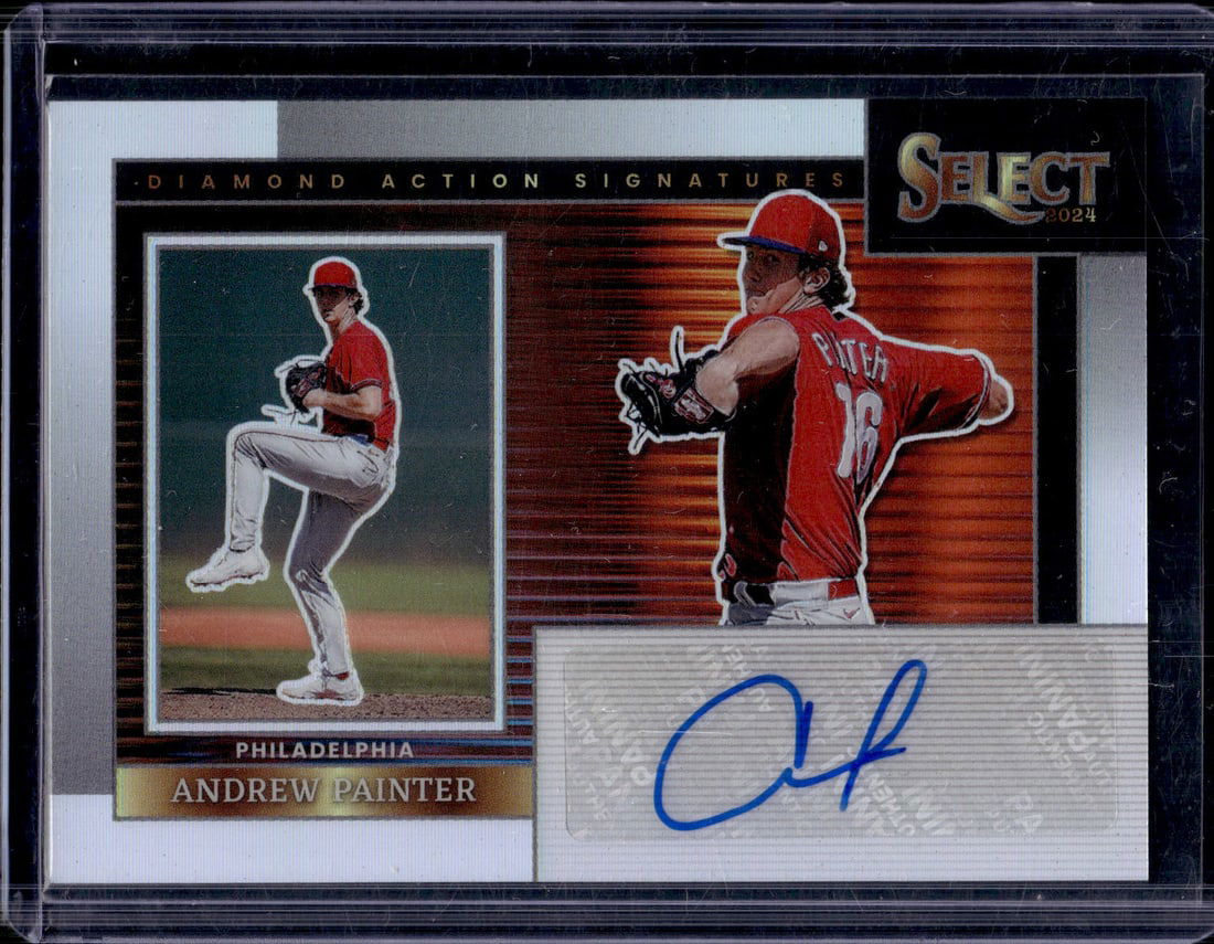 Andrew Painter Silver Prizm Auto 2024 Select #DAS-AP Philadelphia Phillies (1 of 2)